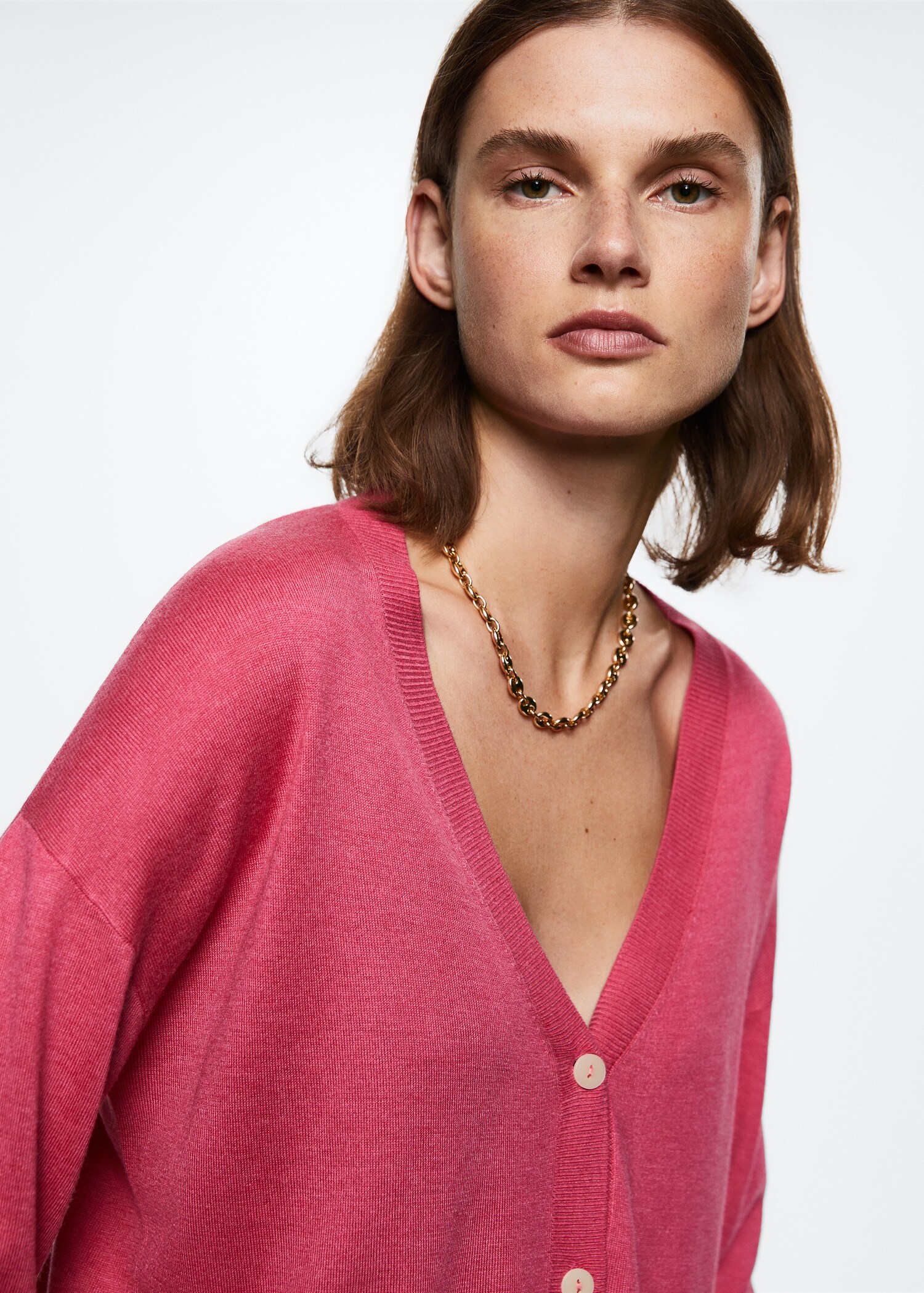 Fine-knit cardigan - Details of the article 1