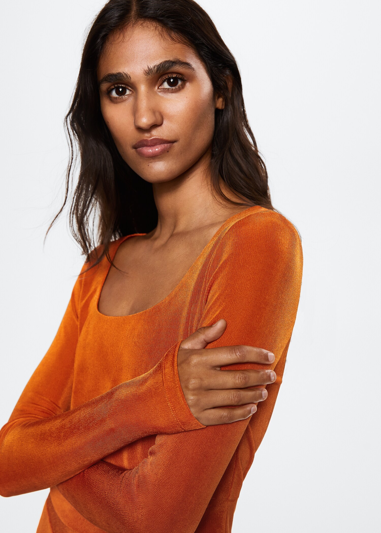 Long-sleeved crop top - Details of the article 2