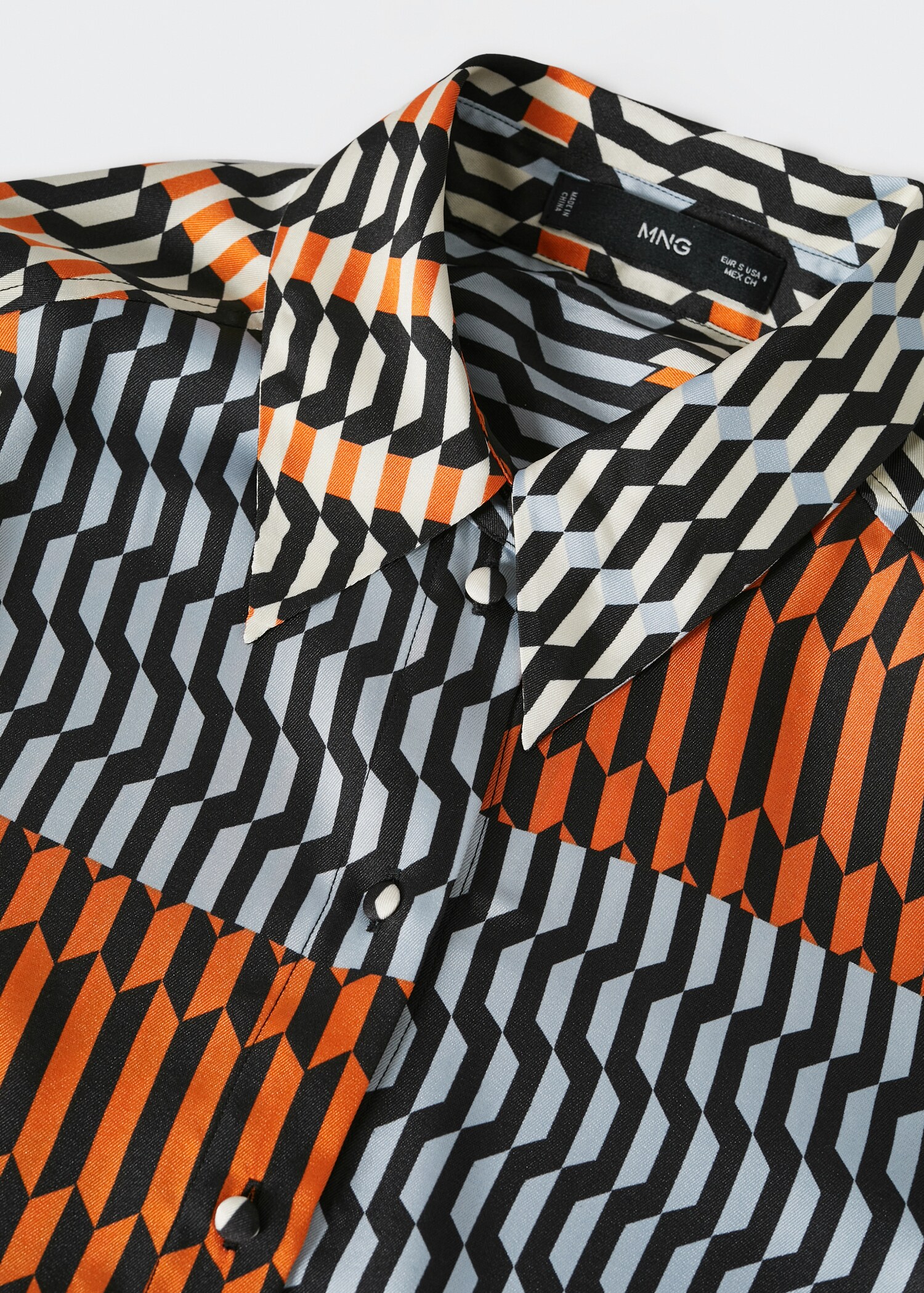 Geometric-print blouse - Details of the article 8