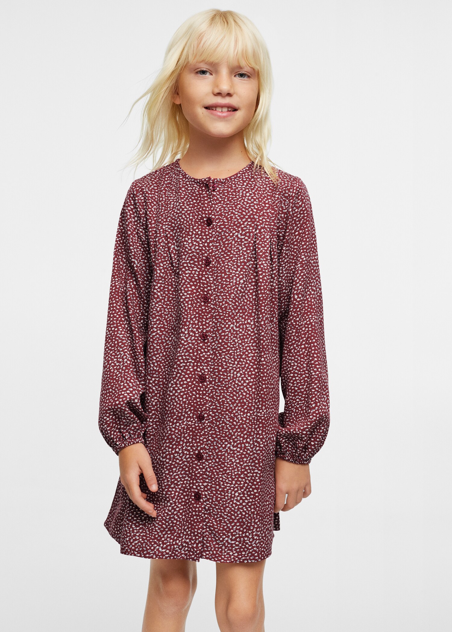 Flowy printed dress - Medium plane