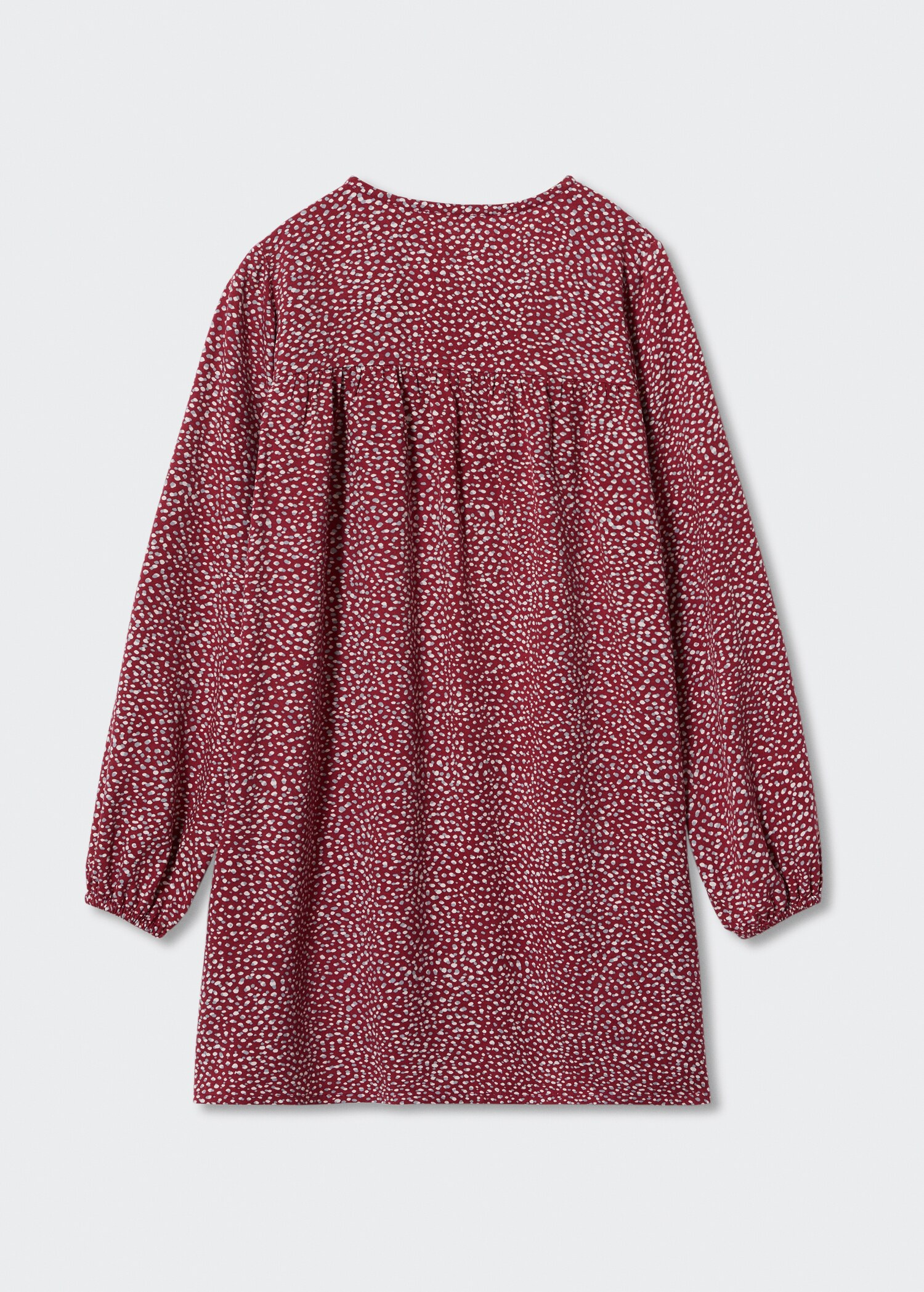 Flowy printed dress - Reverse of the article