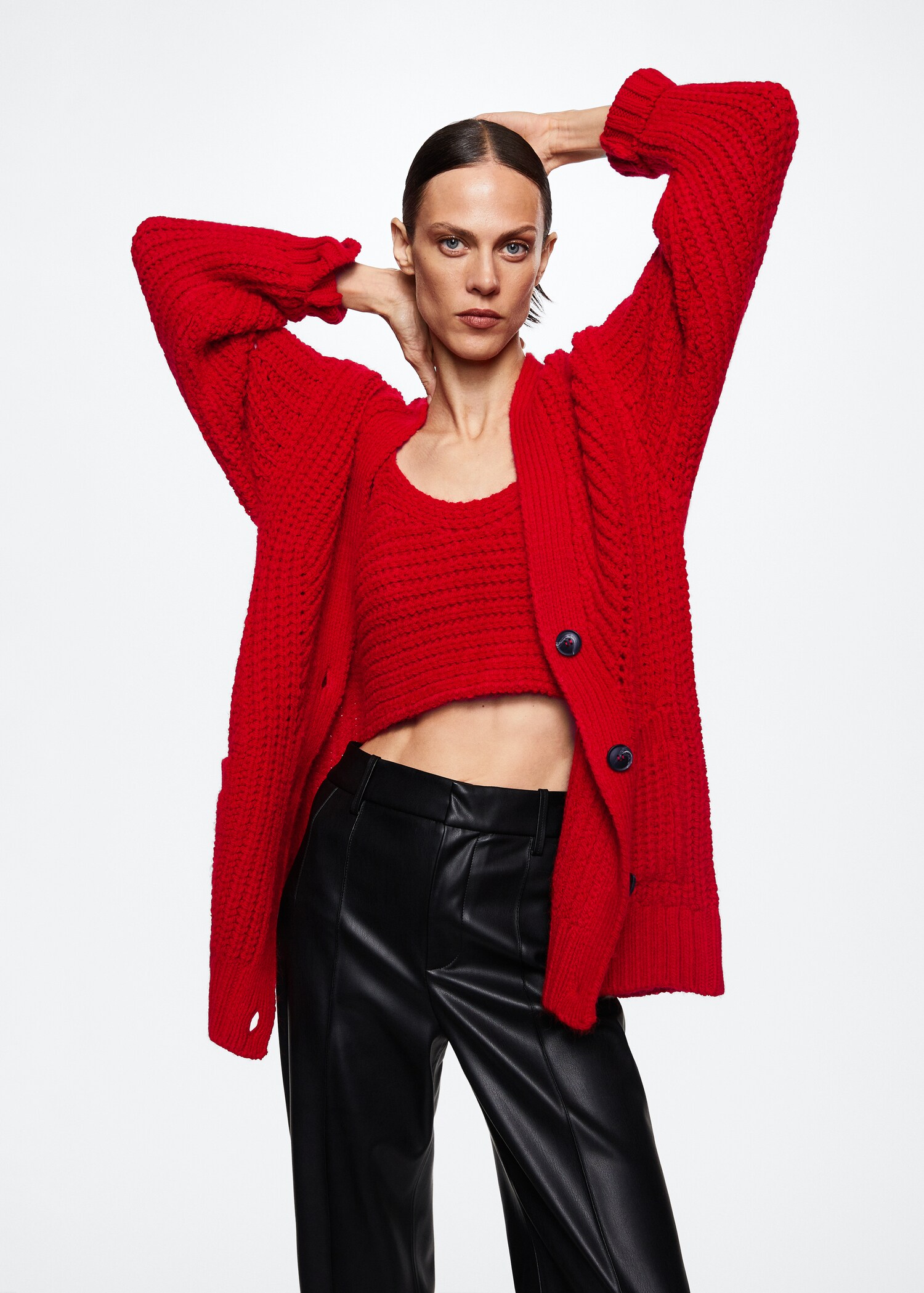 Chunky knit cardigan - Medium plane