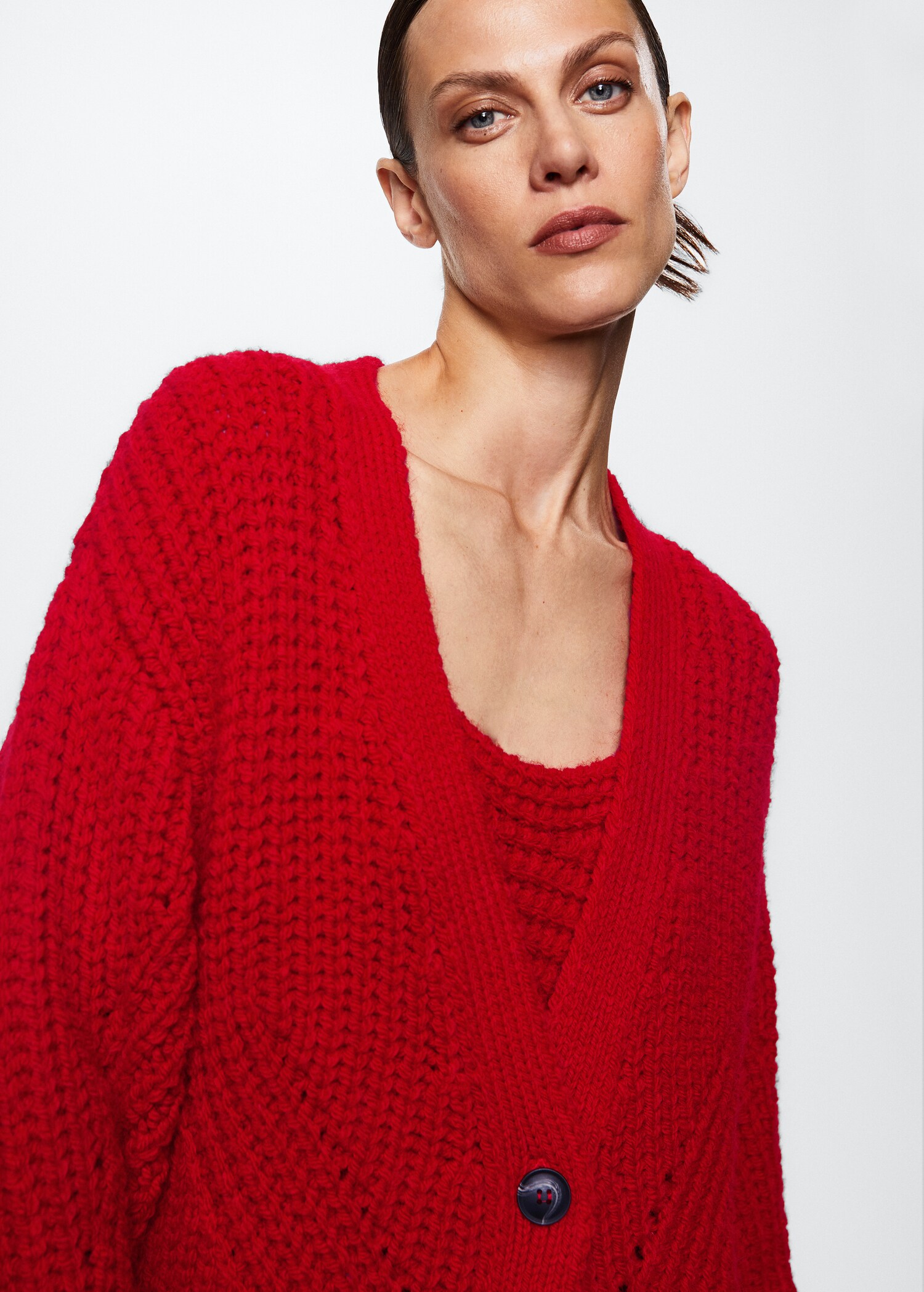 Chunky knit cardigan - Details of the article 4