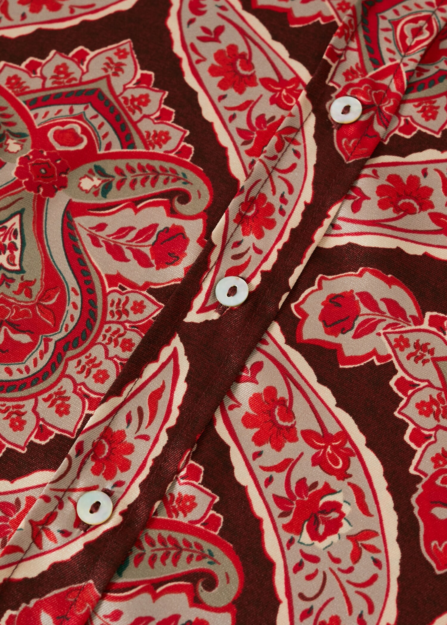 Satin print shirt - Details of the article 8