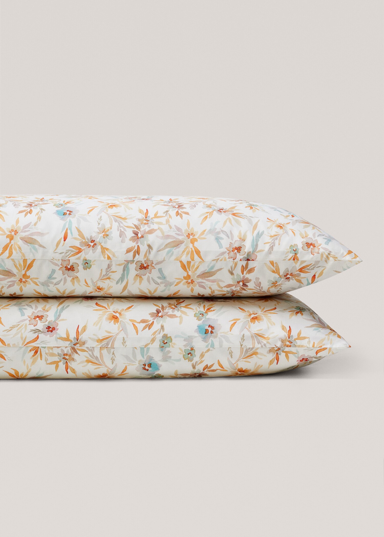 Housse coussin en imprimé fleuri 50x75 cm (Lot de 2) - Détail de l'article 3