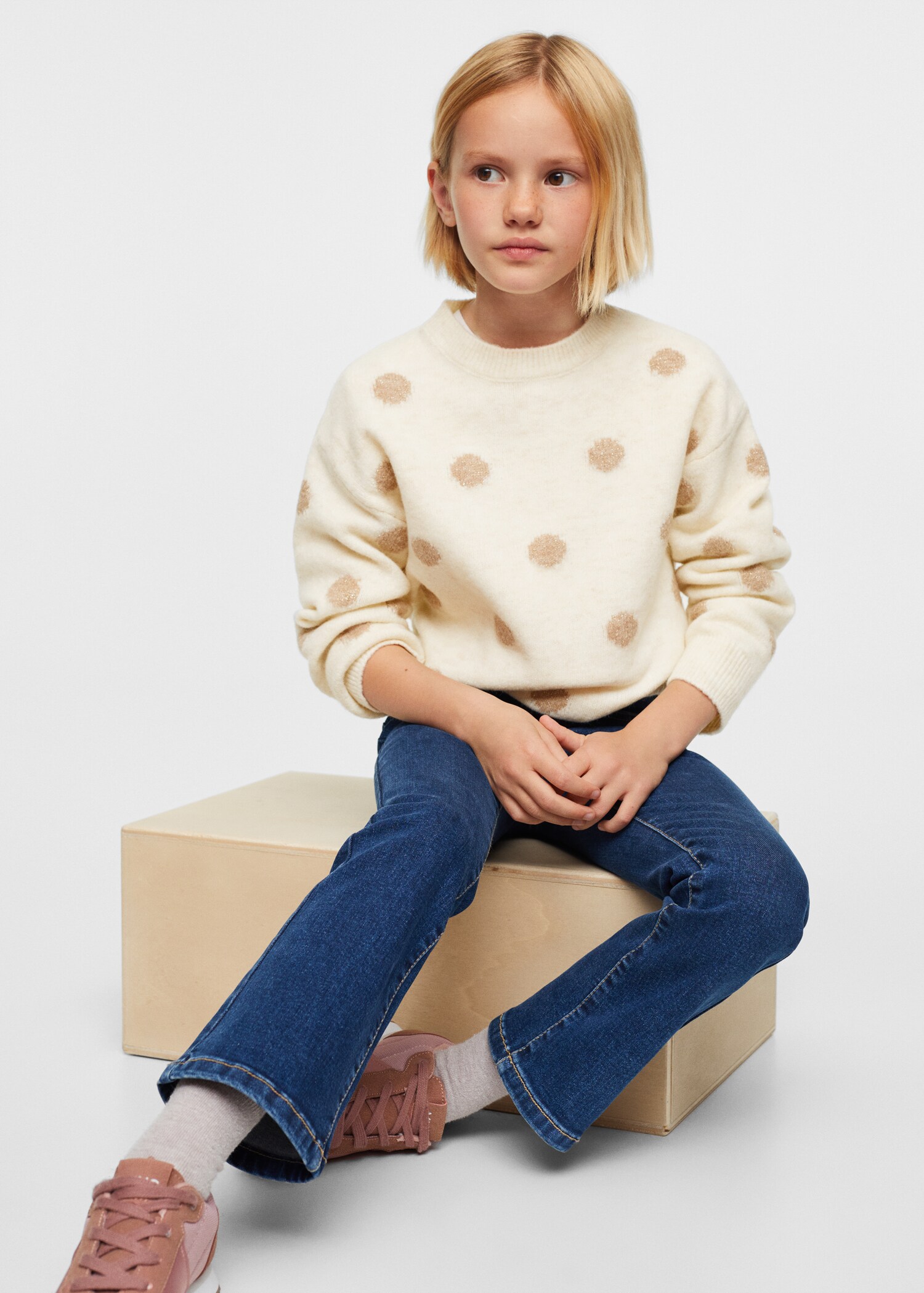 Polka dots knit dress - Details of the article 2