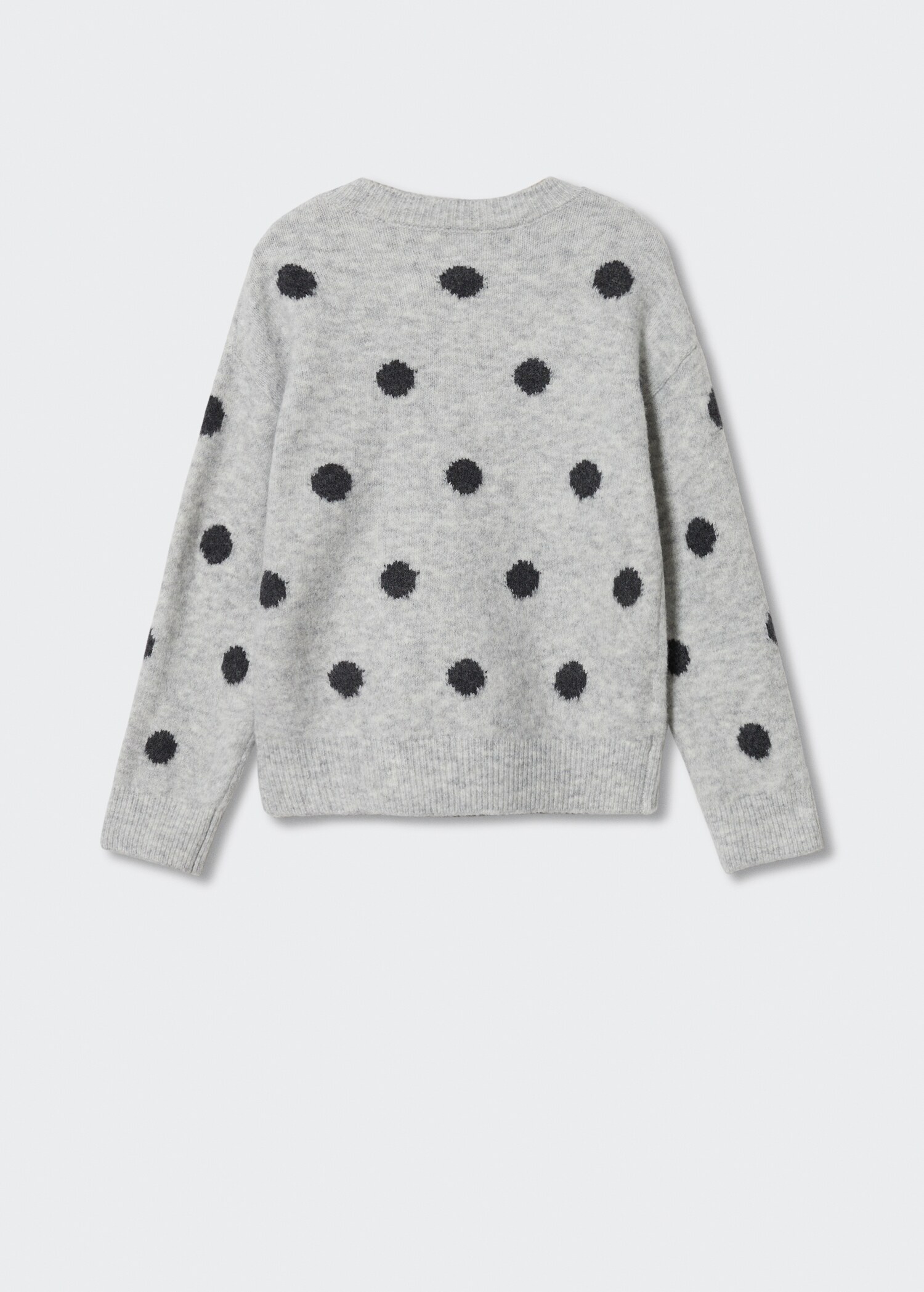 Polka dots knit dress - Reverse of the article