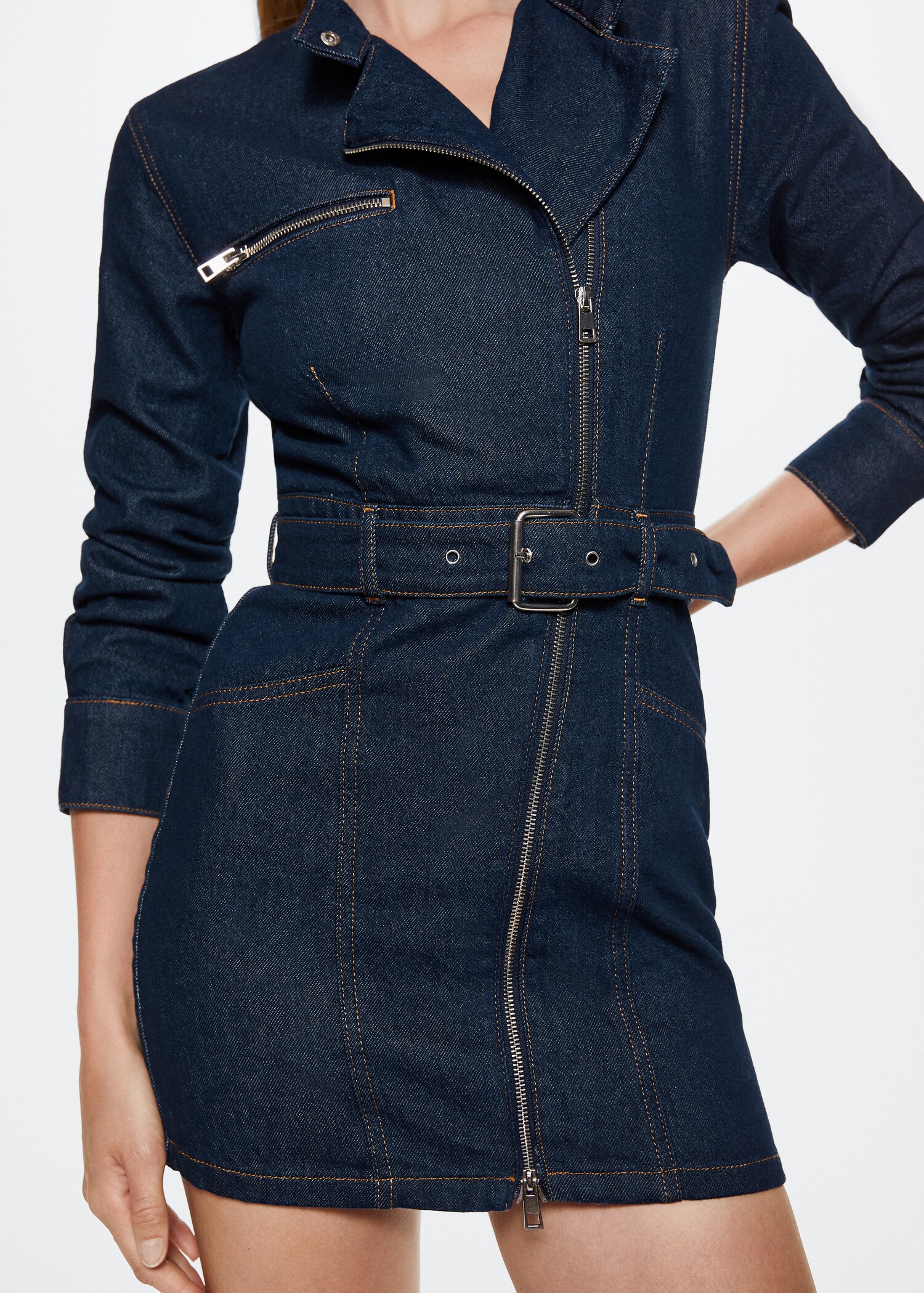 Belt denim dress - Details of the article 6