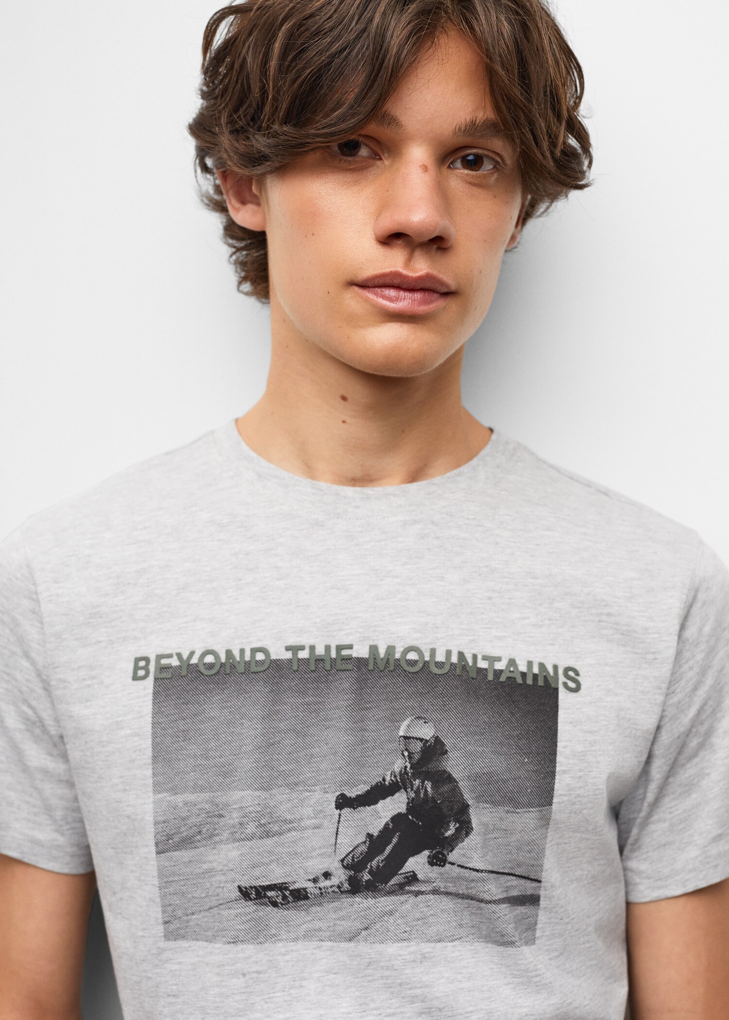 Printed cotton-blend T-shirt - Details of the article 2