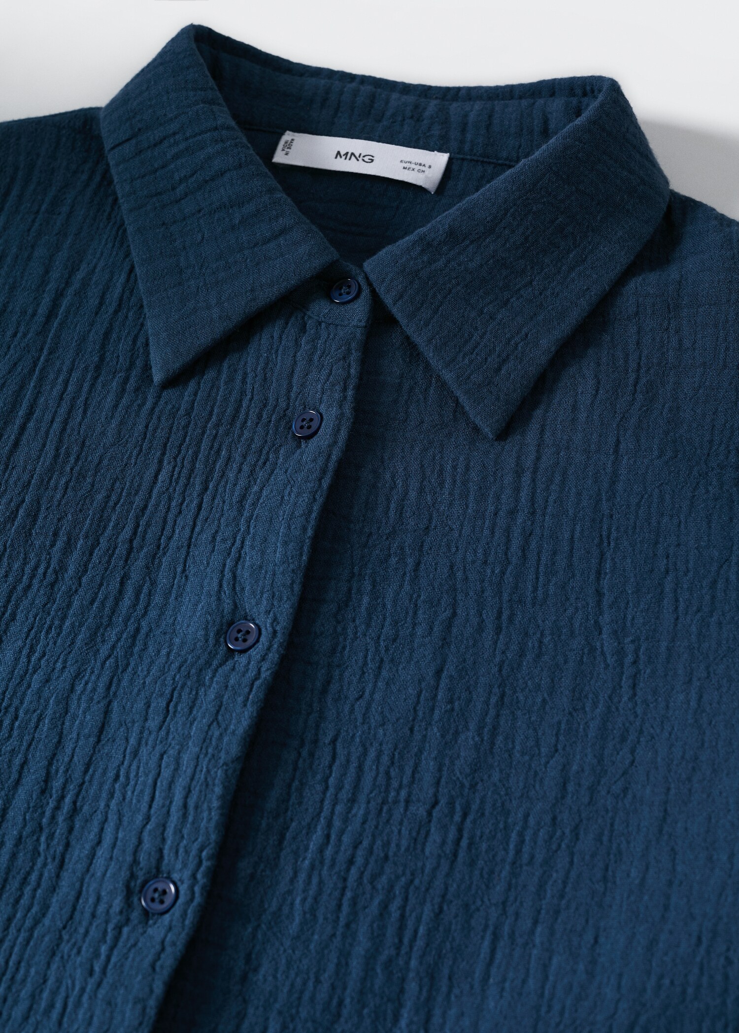 Cotton gauze pyjama shirt - Details of the article 8