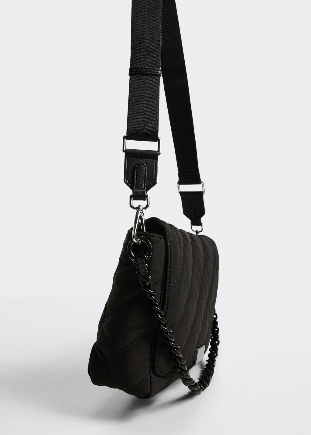 Mango quilted cross body bag sale