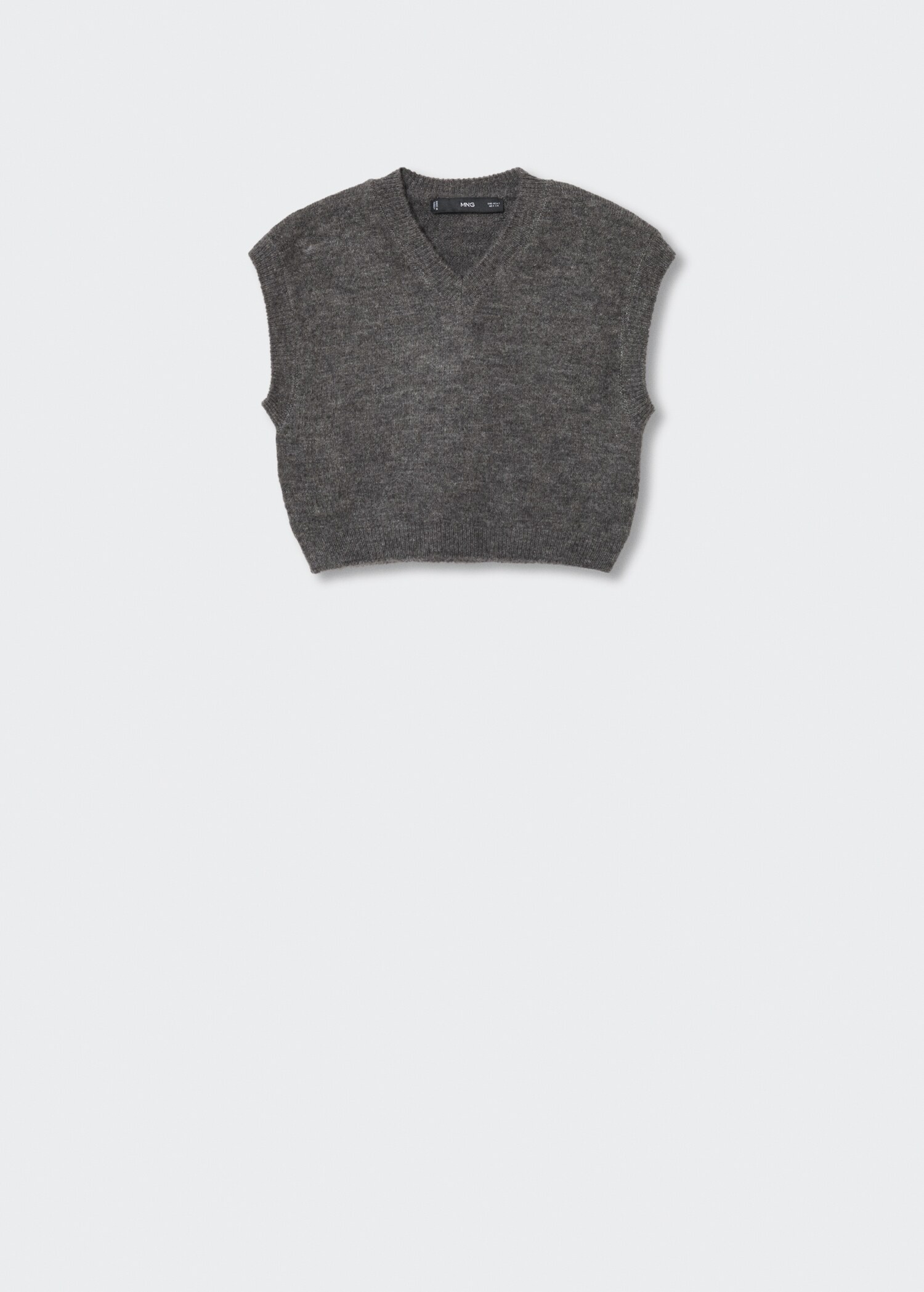 V-neck knitted gilet - Article without model