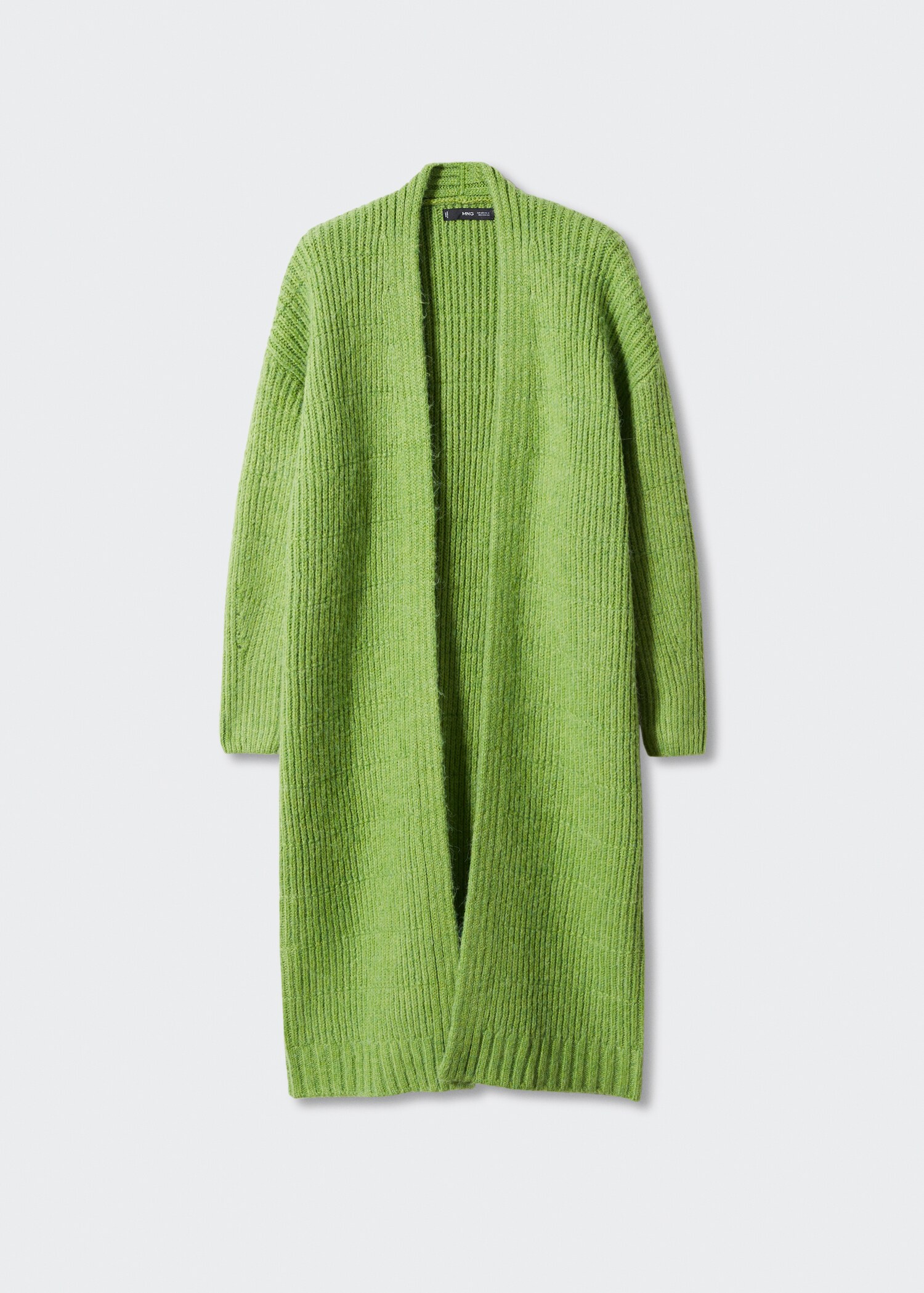 Ribbed knit cardigan - Article without model