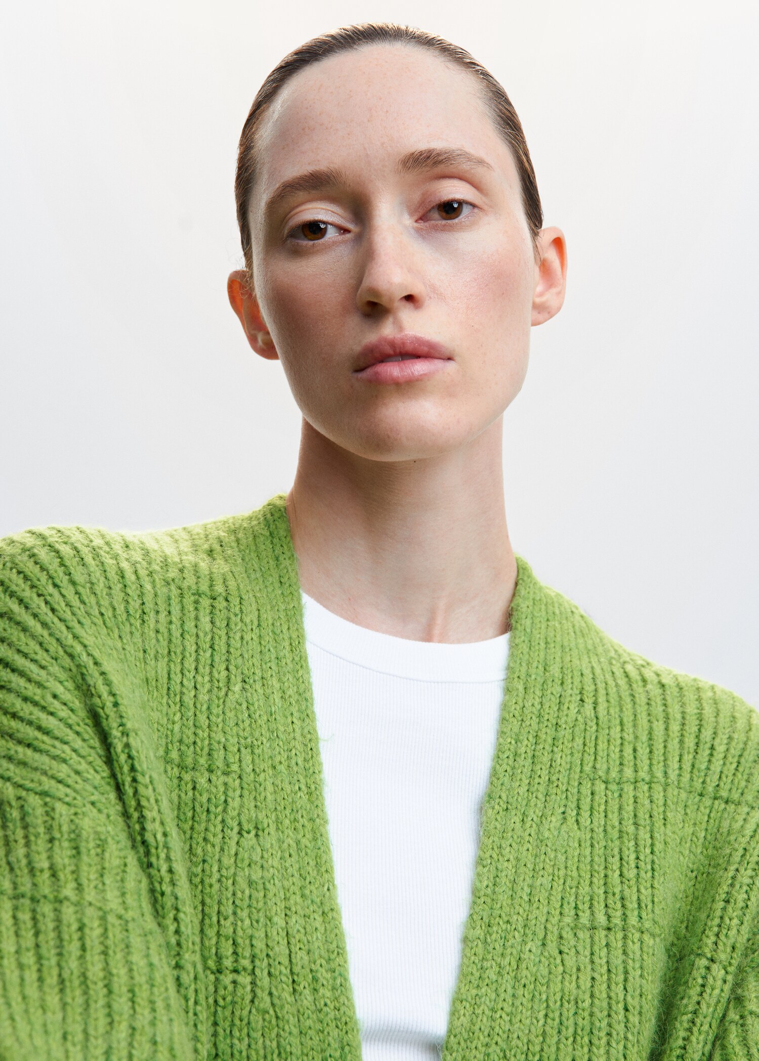 Ribbed knit cardigan - Details of the article 6