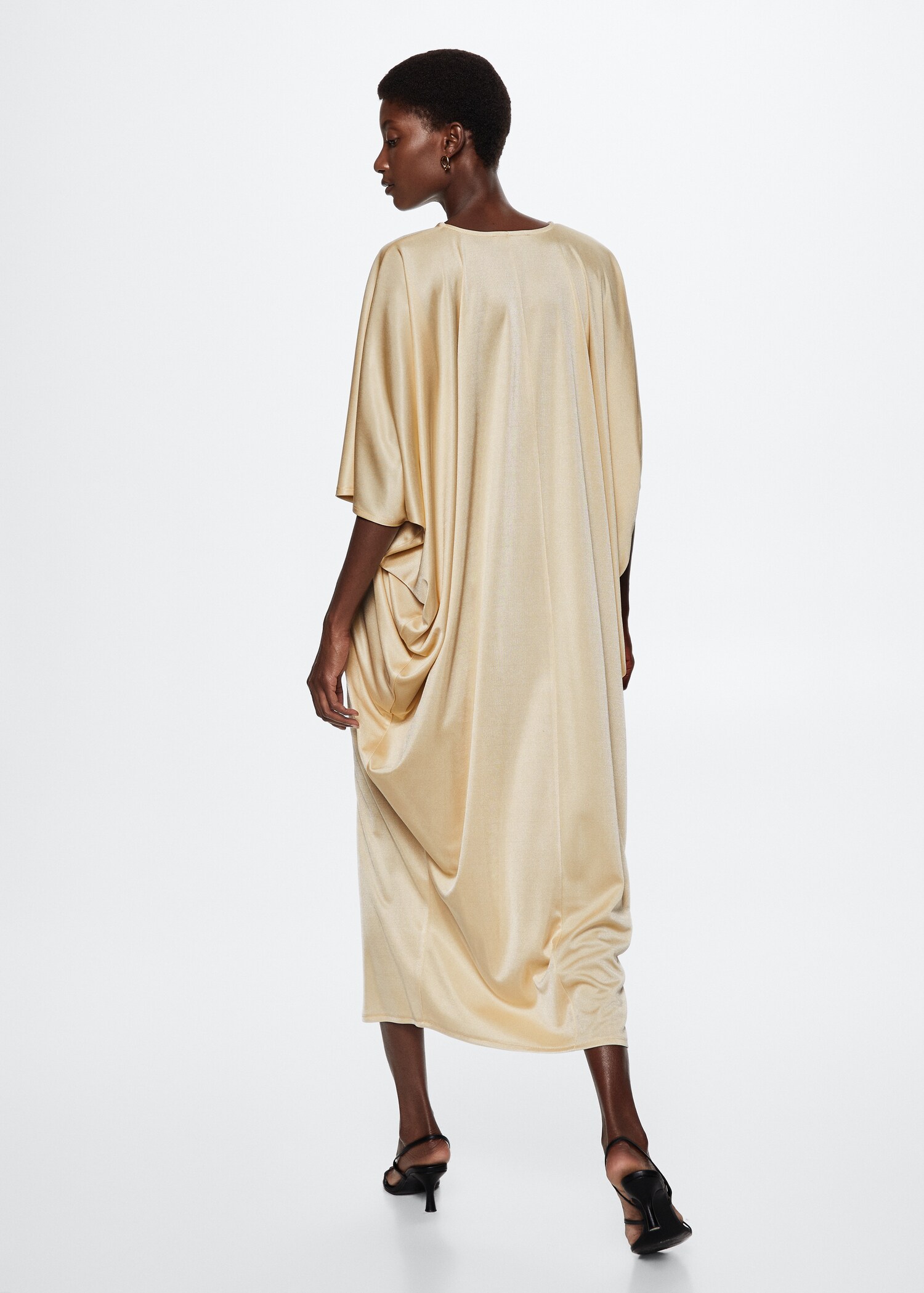 Vestido fluido satinado - Reverso del artículo