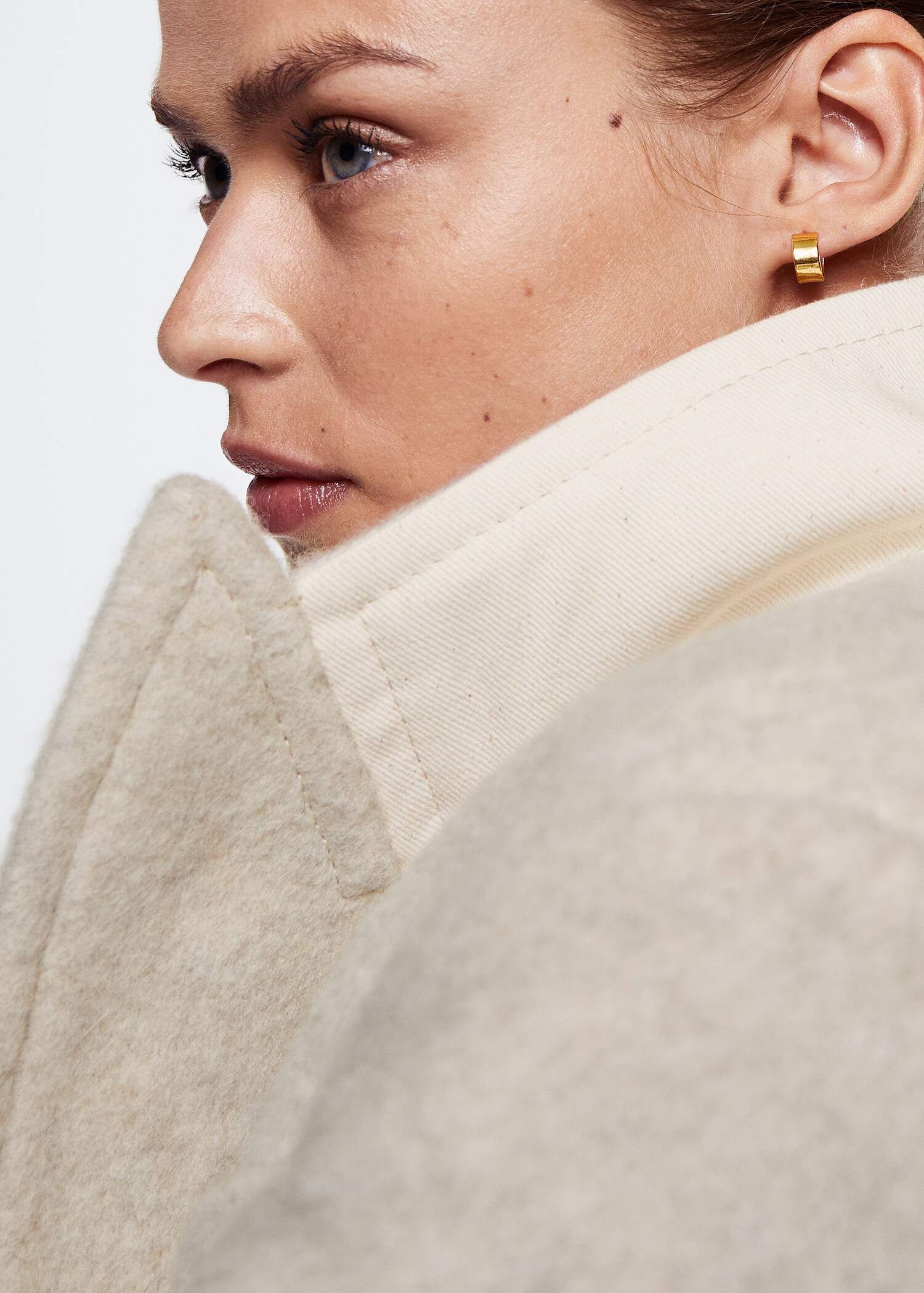 Manteau laine fausse fourrure - Détail de l'article 2