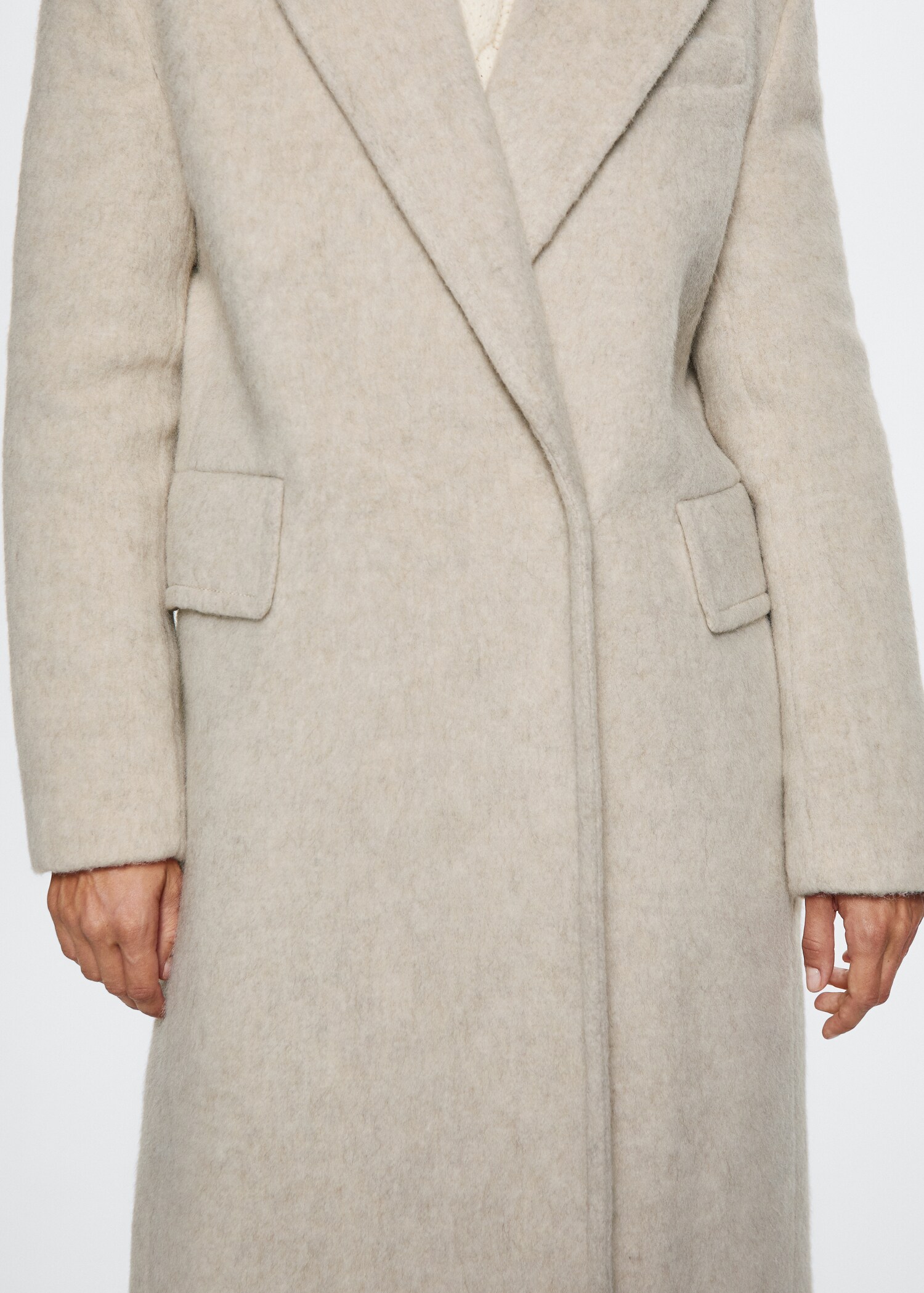 Manteau laine fausse fourrure - Détail de l'article 6
