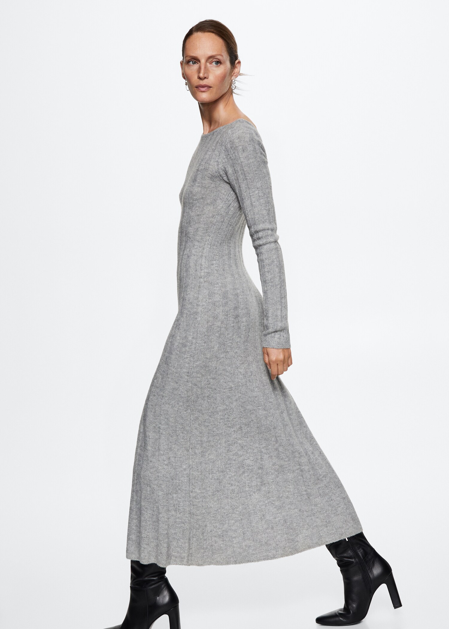 Ribbed long dress - Details of the article 2