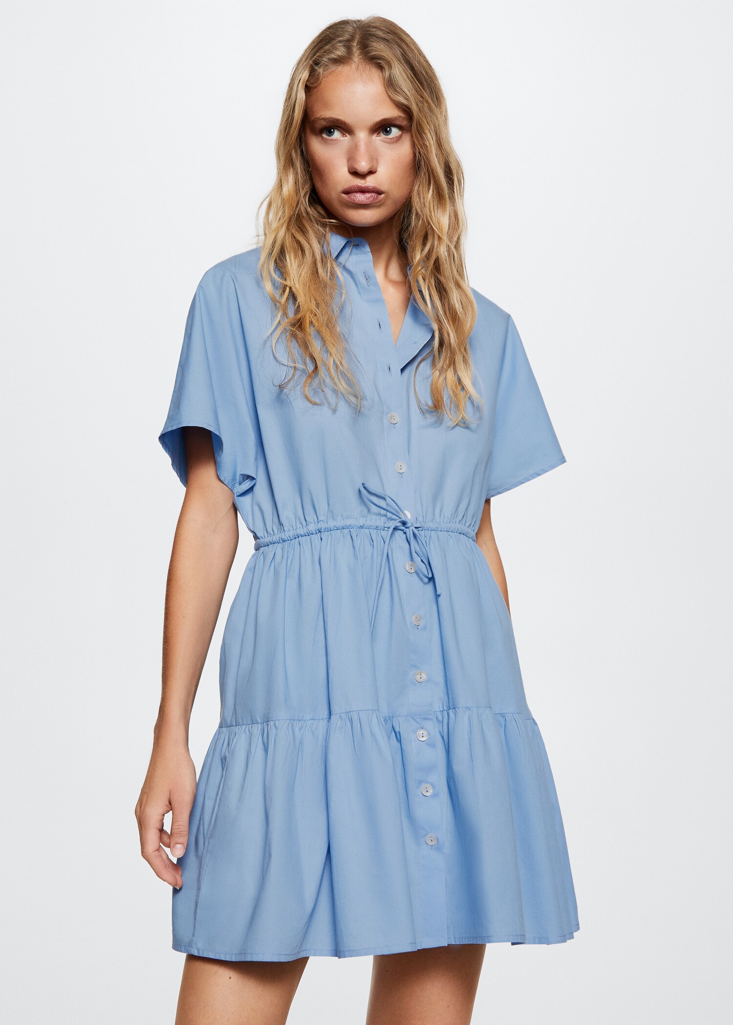 Hemdkleid mit Taillenband - Mittlere Ansicht