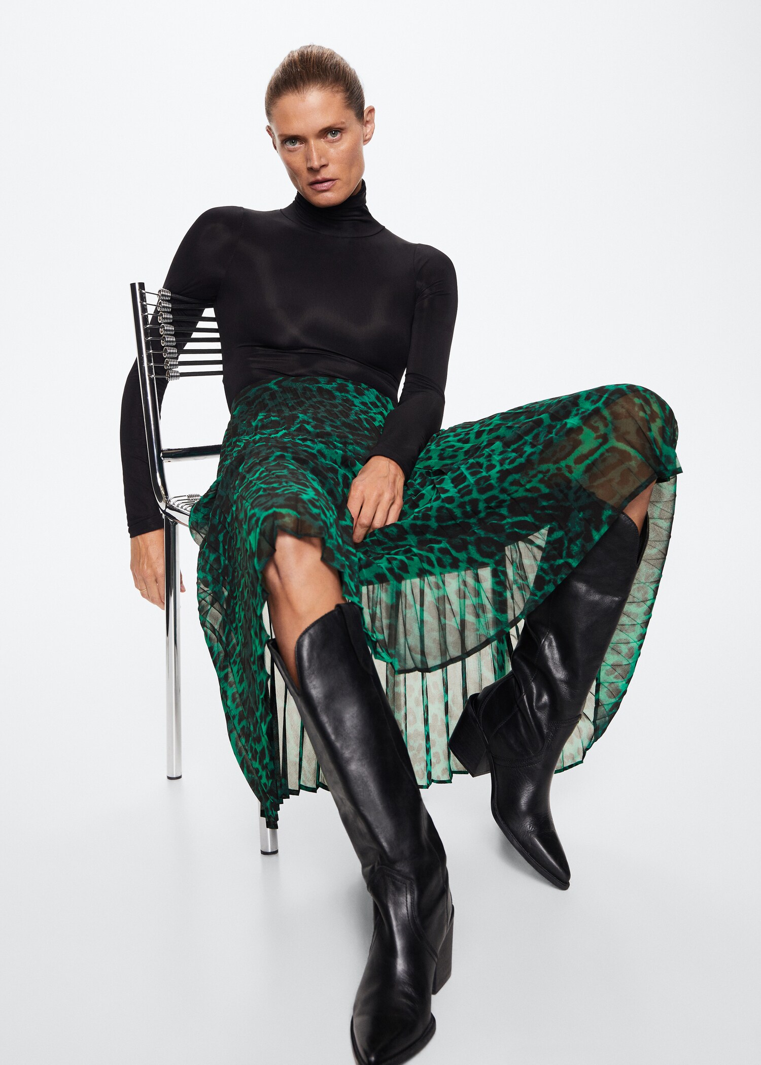 Animal print skirt - Details of the article 2