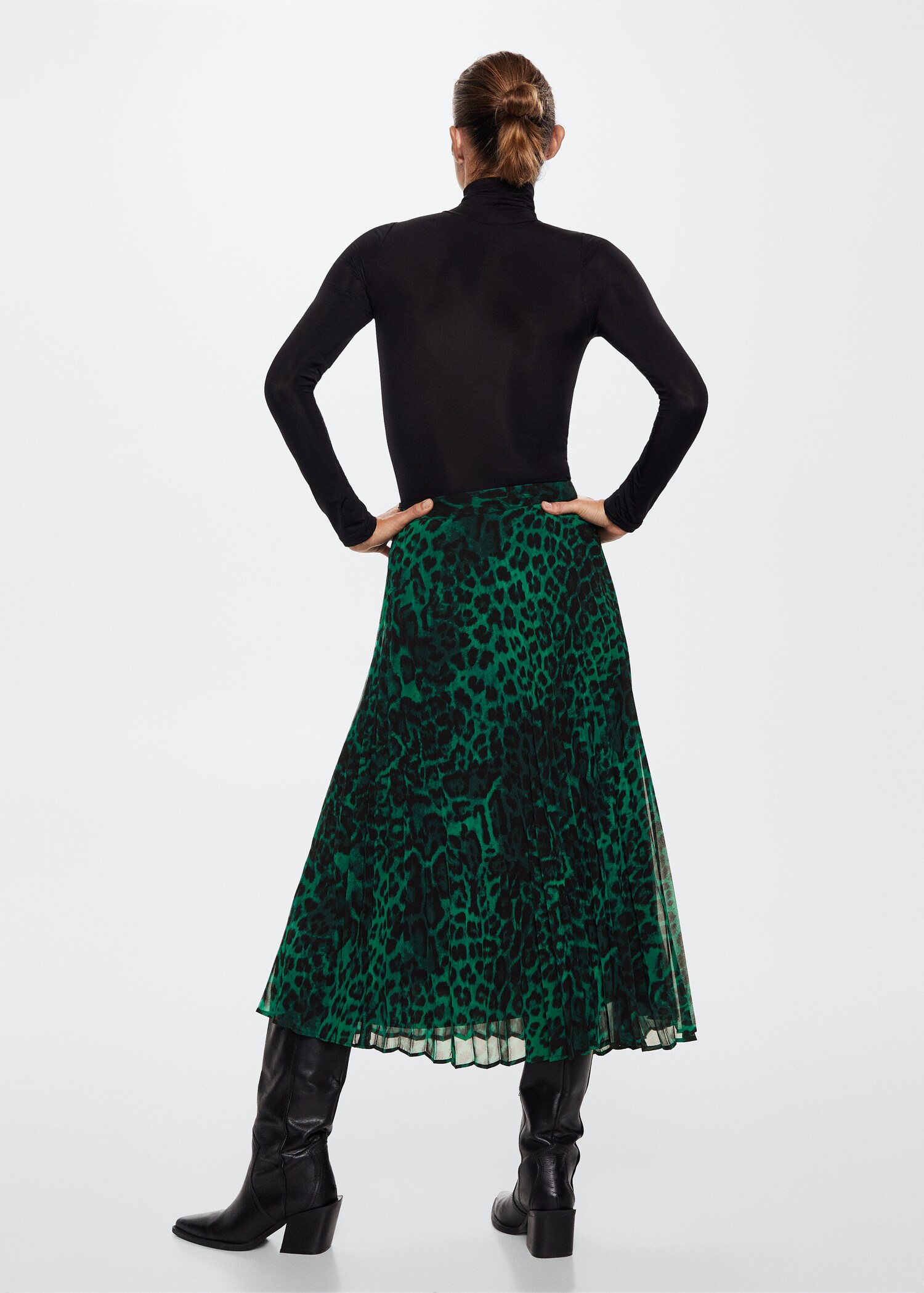 Animal print skirt - Reverse of the article