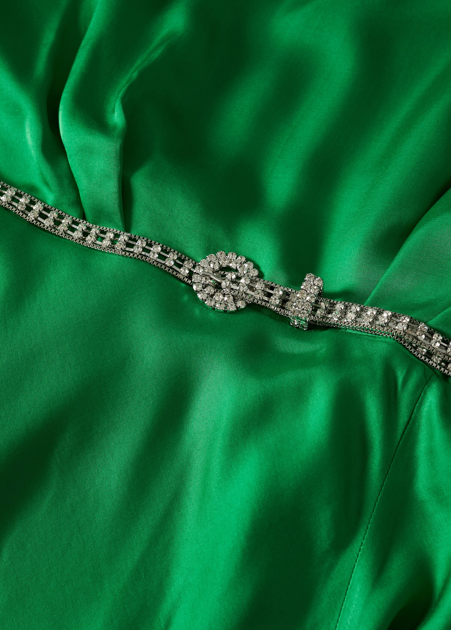 Vestido acetinado cinto - Pormenor do artigo 8