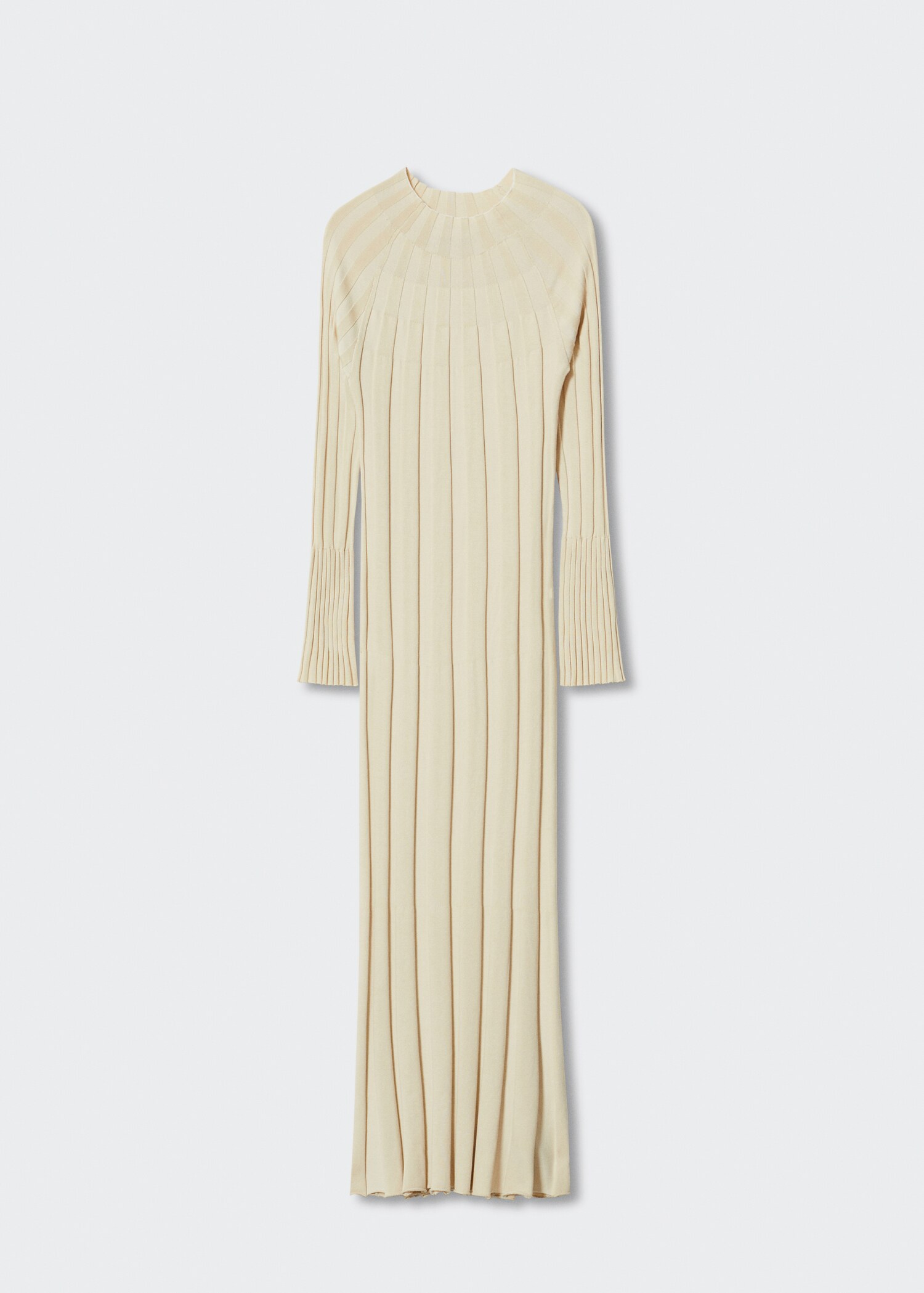 Robe maille côtelée col montant - Article sans modèle
