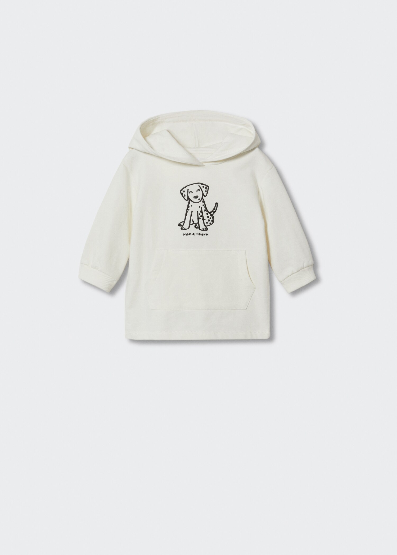 Embroidered sweatshirt dress - Article without model