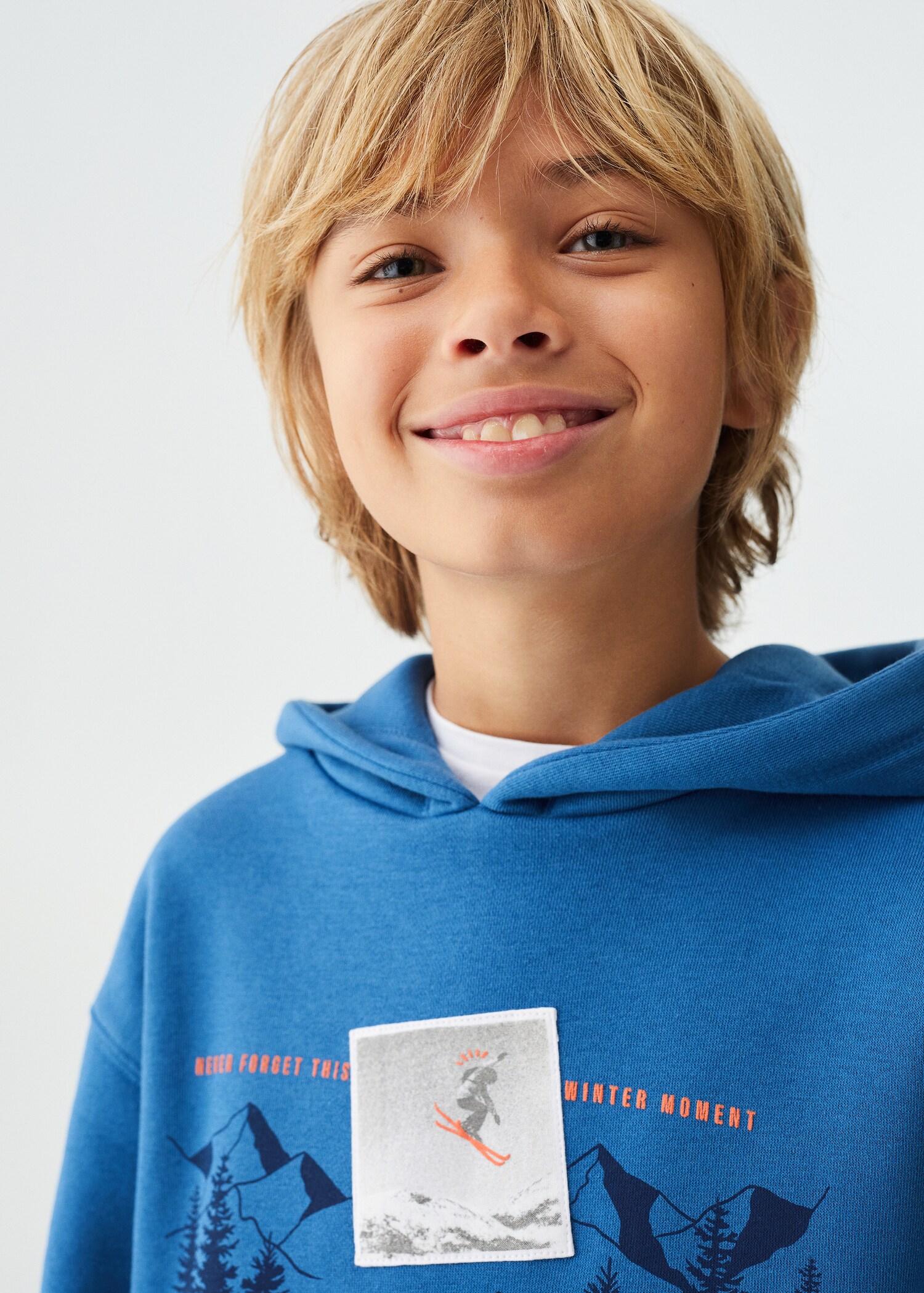 Sudadera estampada capucha - Detalle del artículo 1