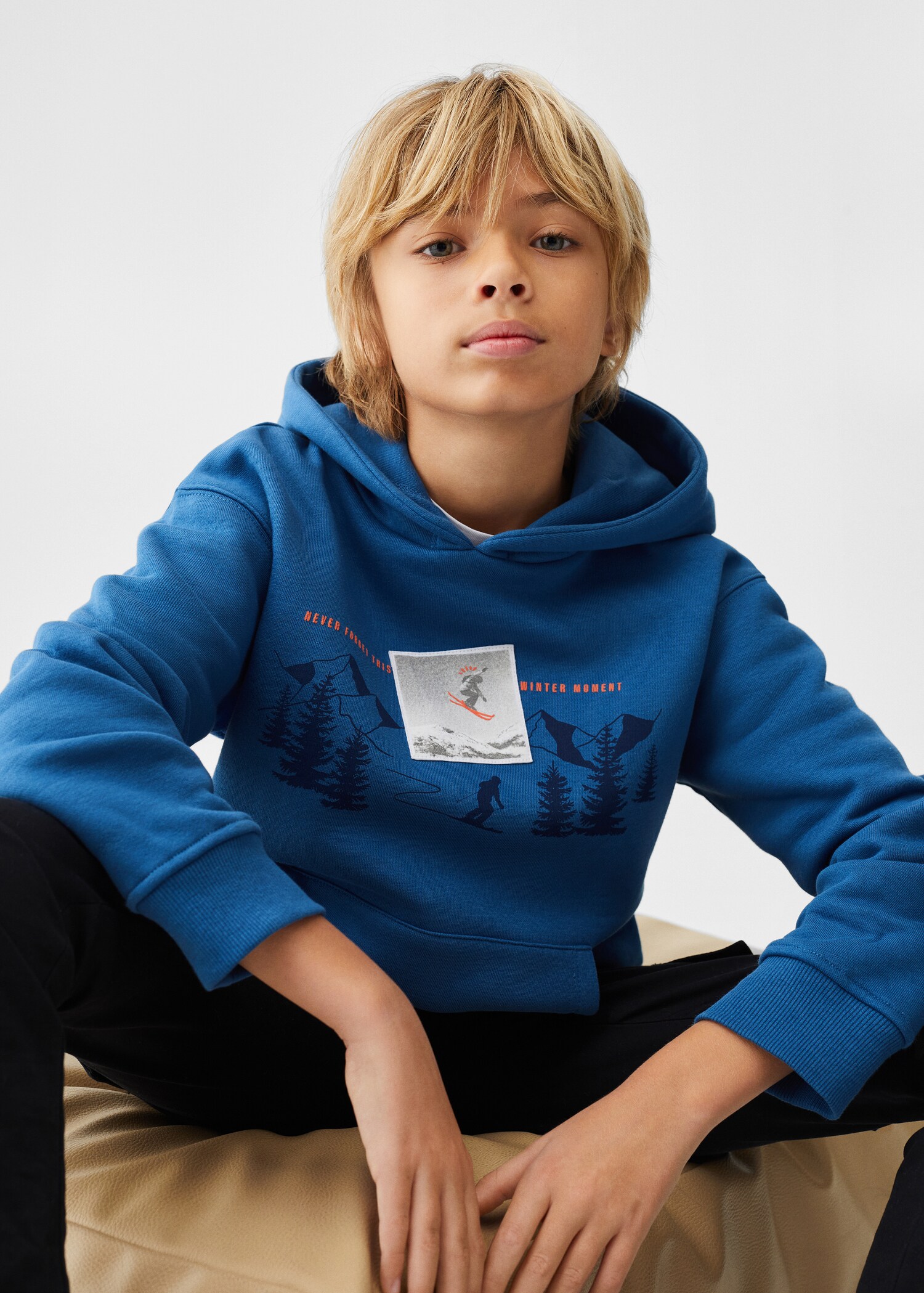 Sudadera estampada capucha - Detalle del artículo 2
