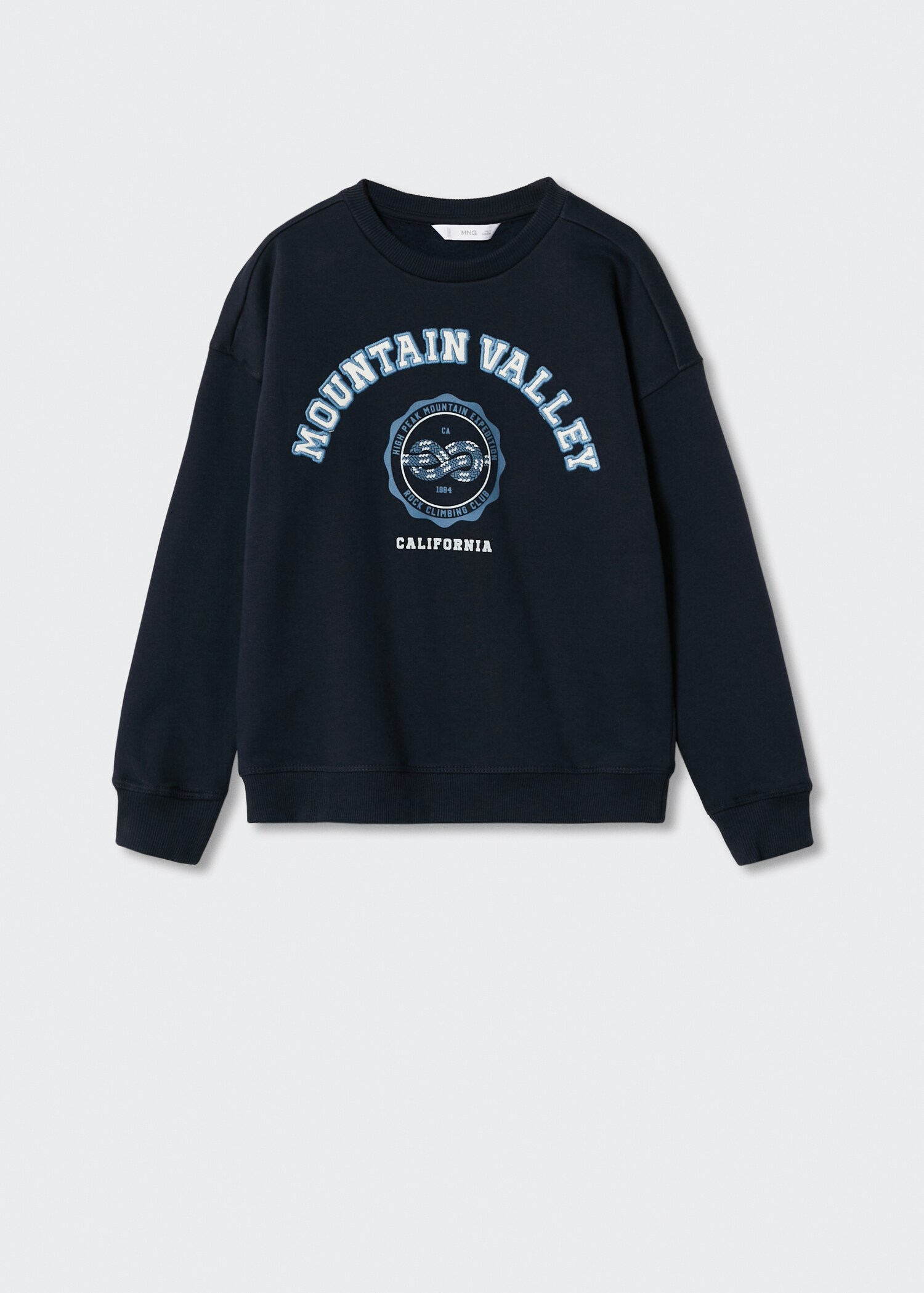 Embroidered message sweatshirt - Article without model