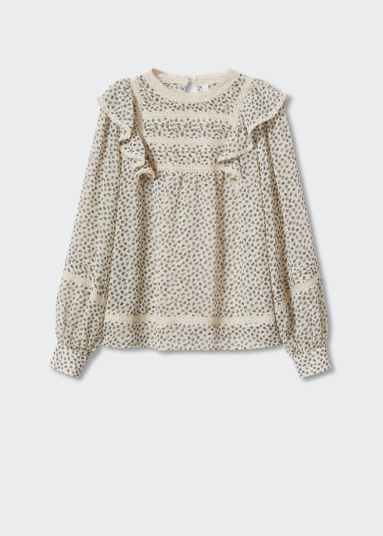 Floral-print blouse with ruffles - Article without model