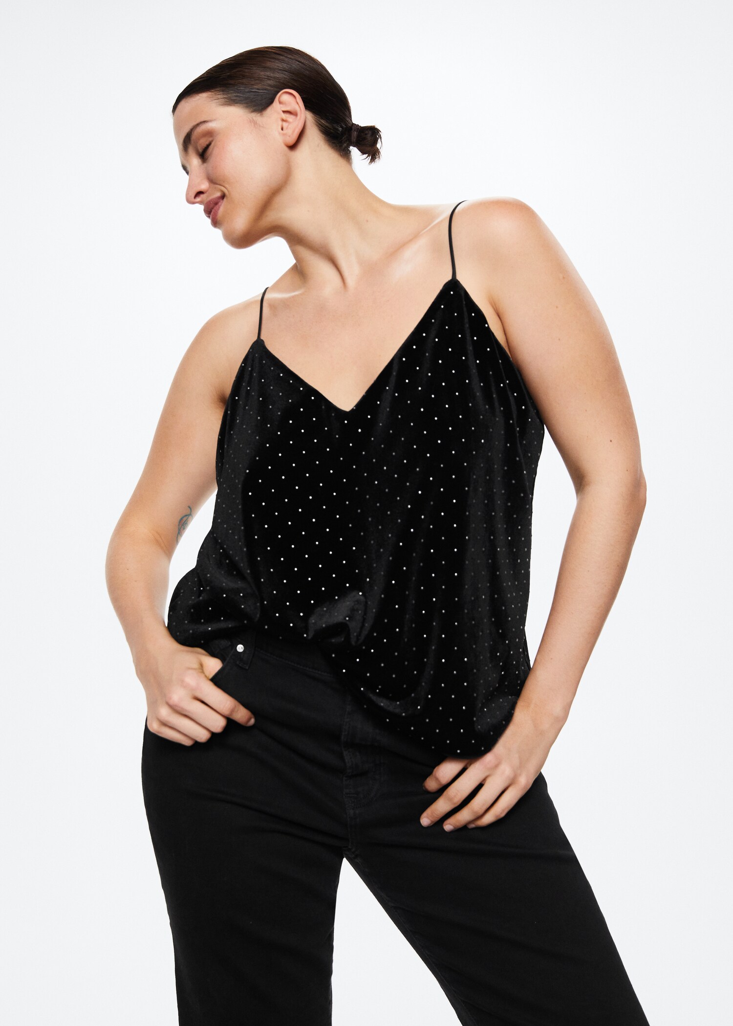 Top terciopelo strass - Detalle del artículo 5