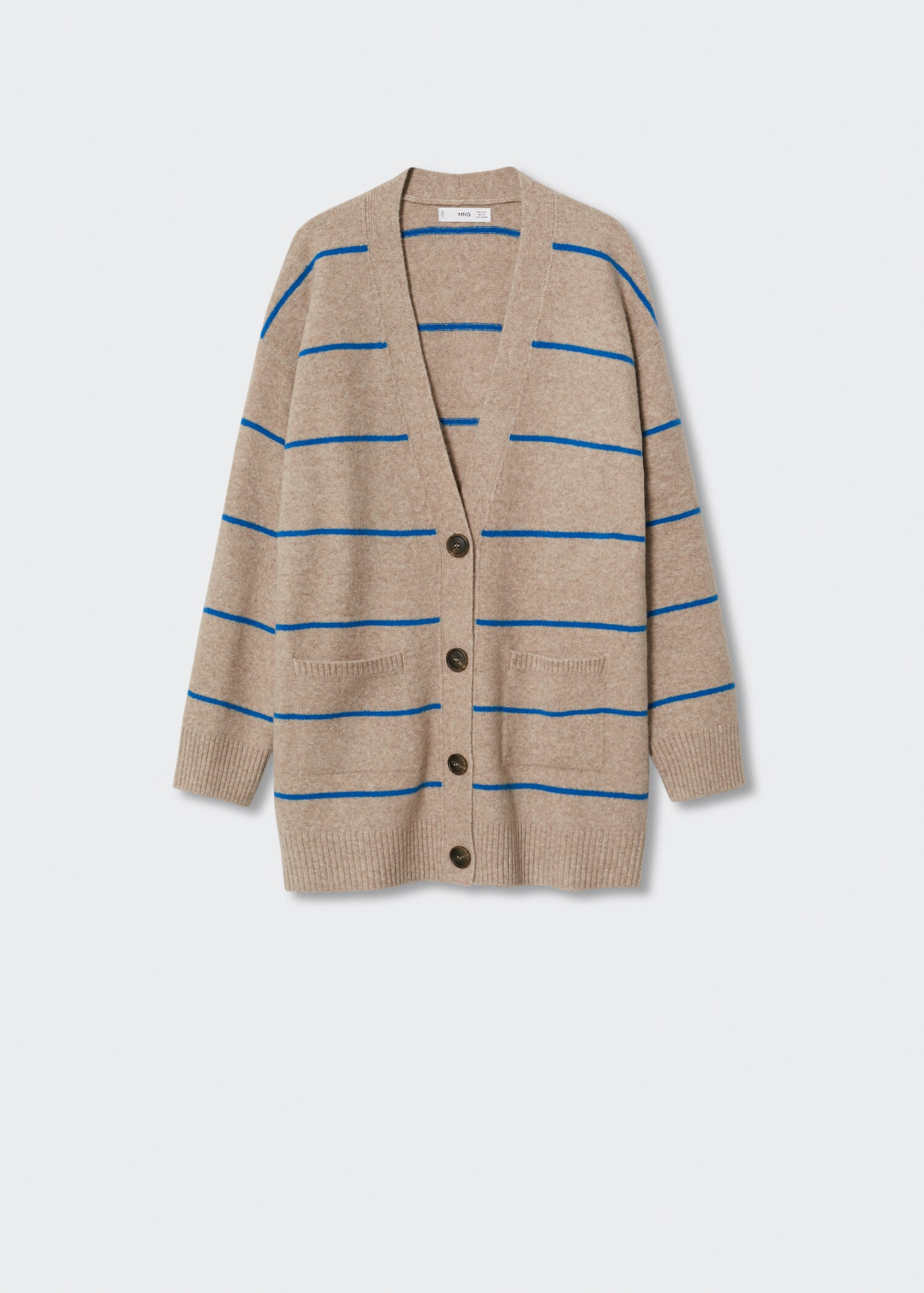 Striped cardigan with buttons - Article without model