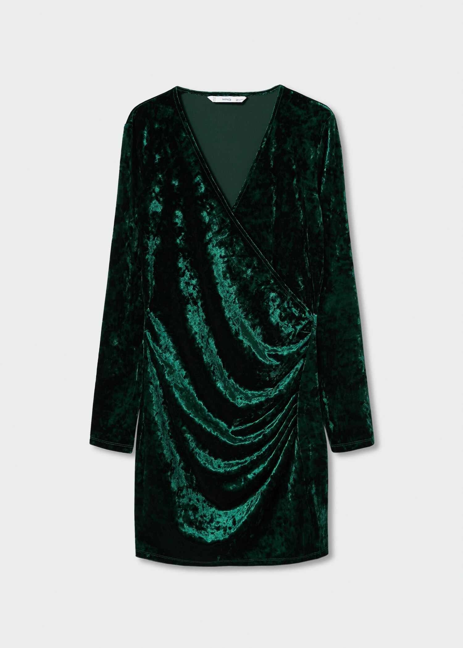 Velvet crossed dress - Article without model