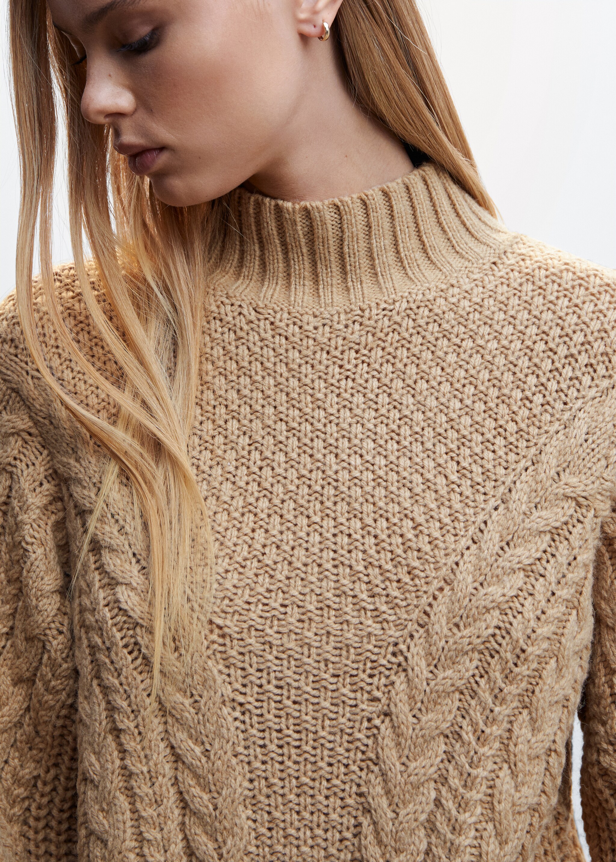 Knitted Perkins neck dress - Details of the article 6