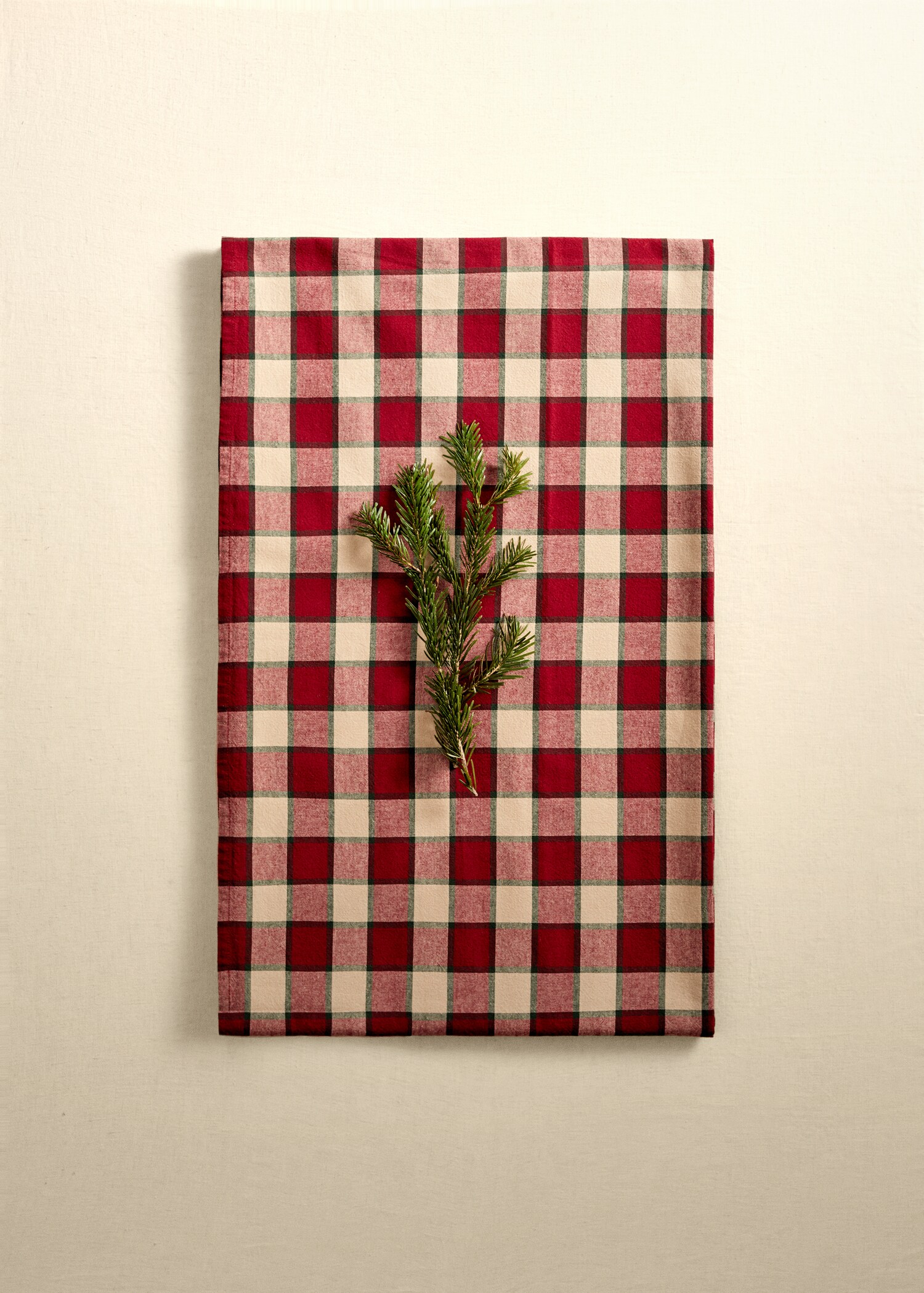 Organic cotton gingham check tablecloth 59.06x86.61 in - Details of the article 5