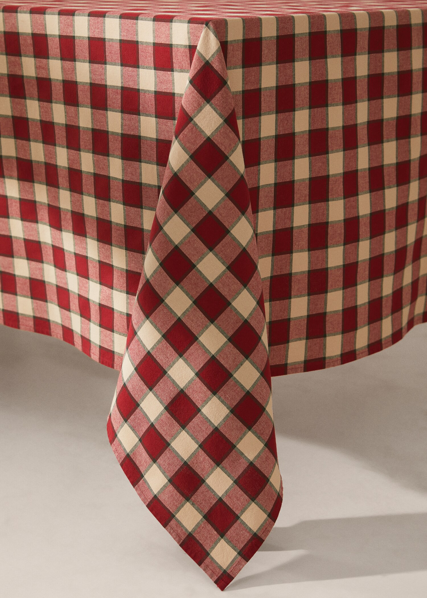 Organic cotton gingham check tablecloth 59.06x86.61 in - Details of the article 7