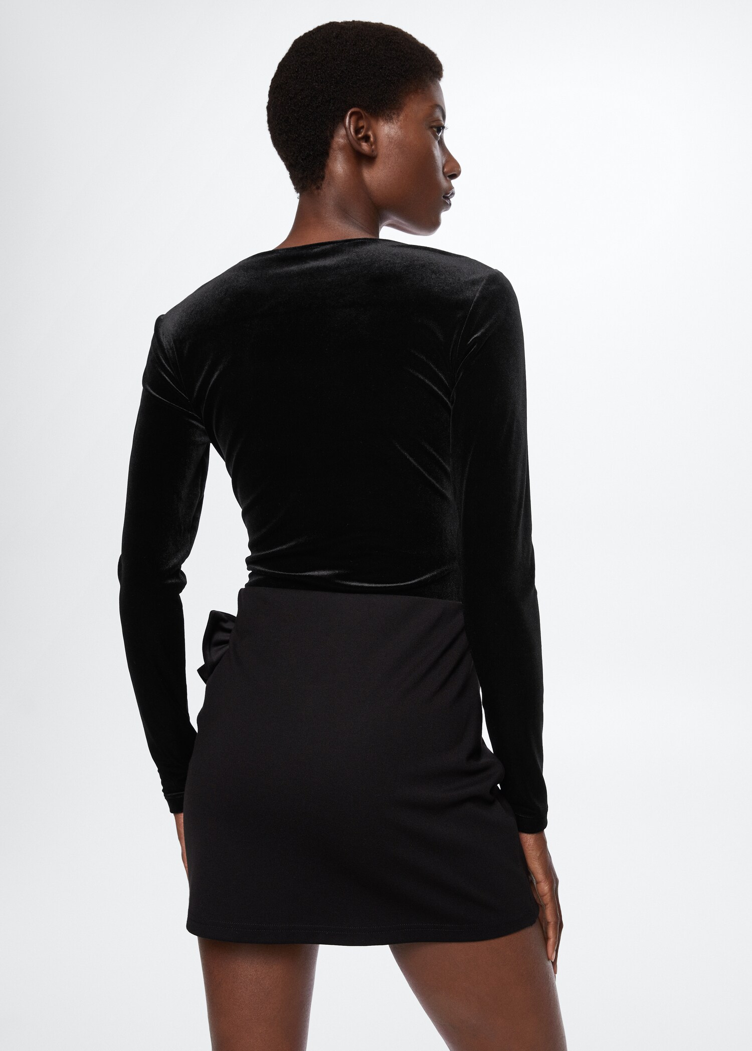 Body velours encolure cœur - Verso de l’article