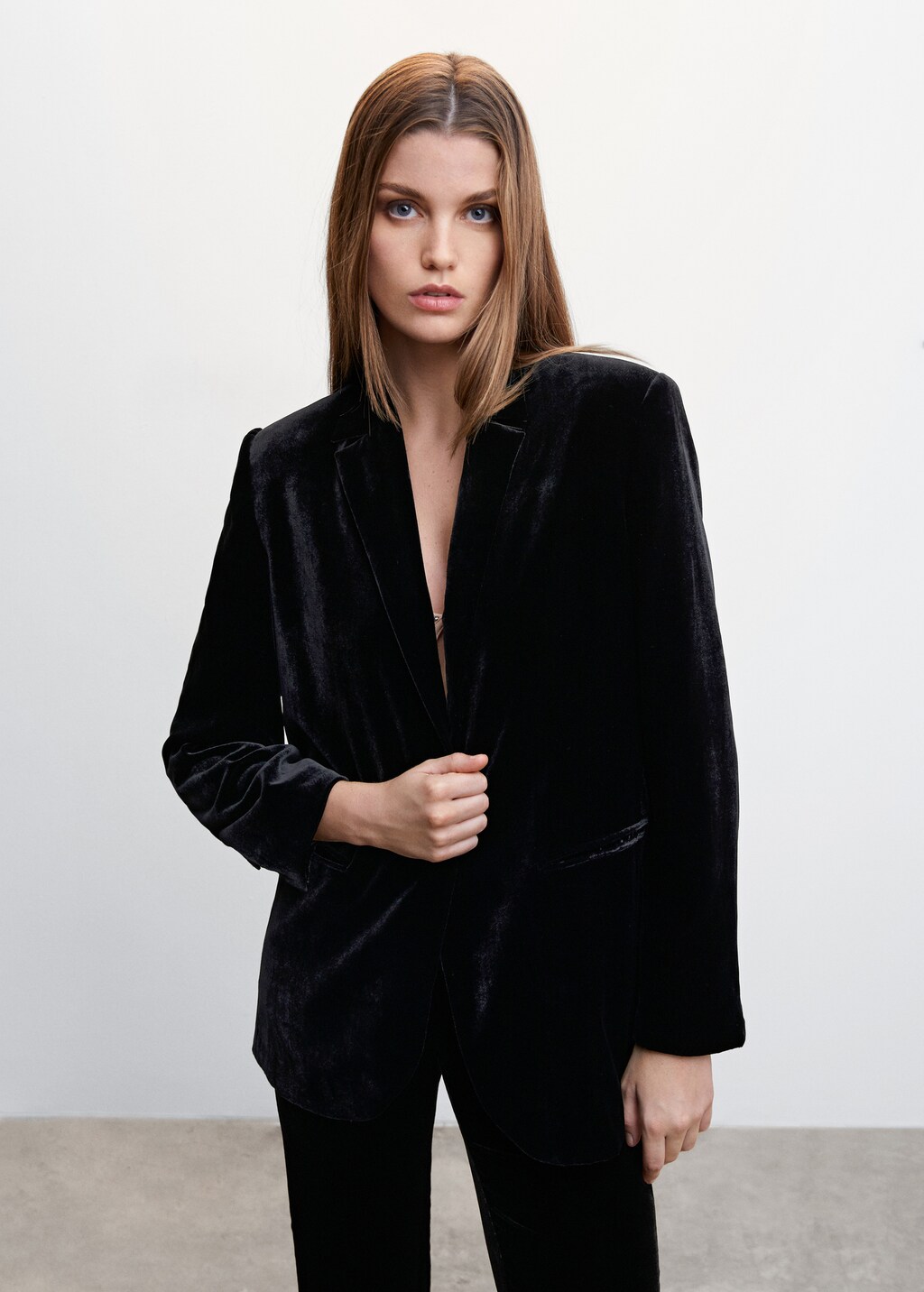 Mango velvet blazer outlet