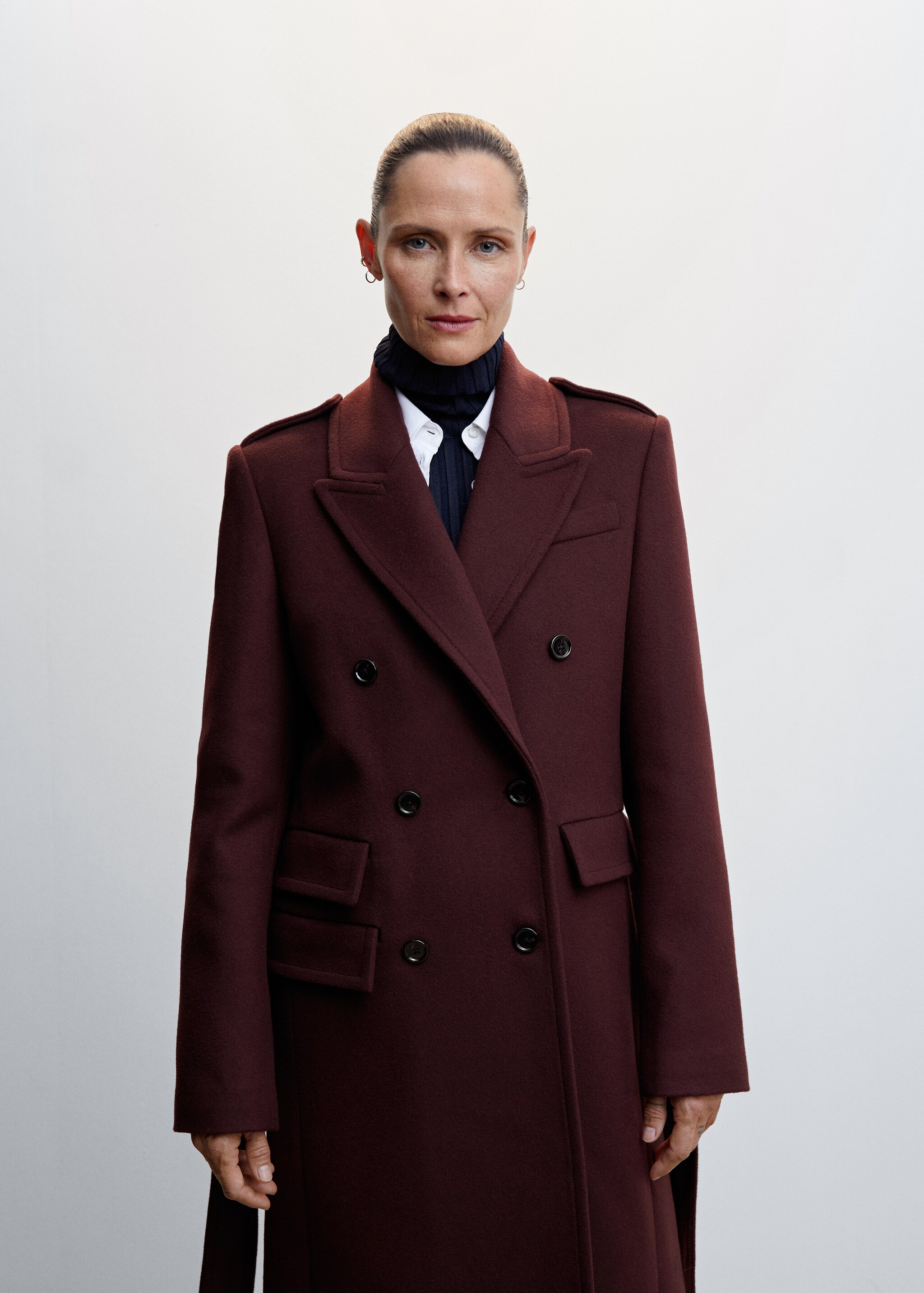 Virgin wool Tailored coat - Medium plane