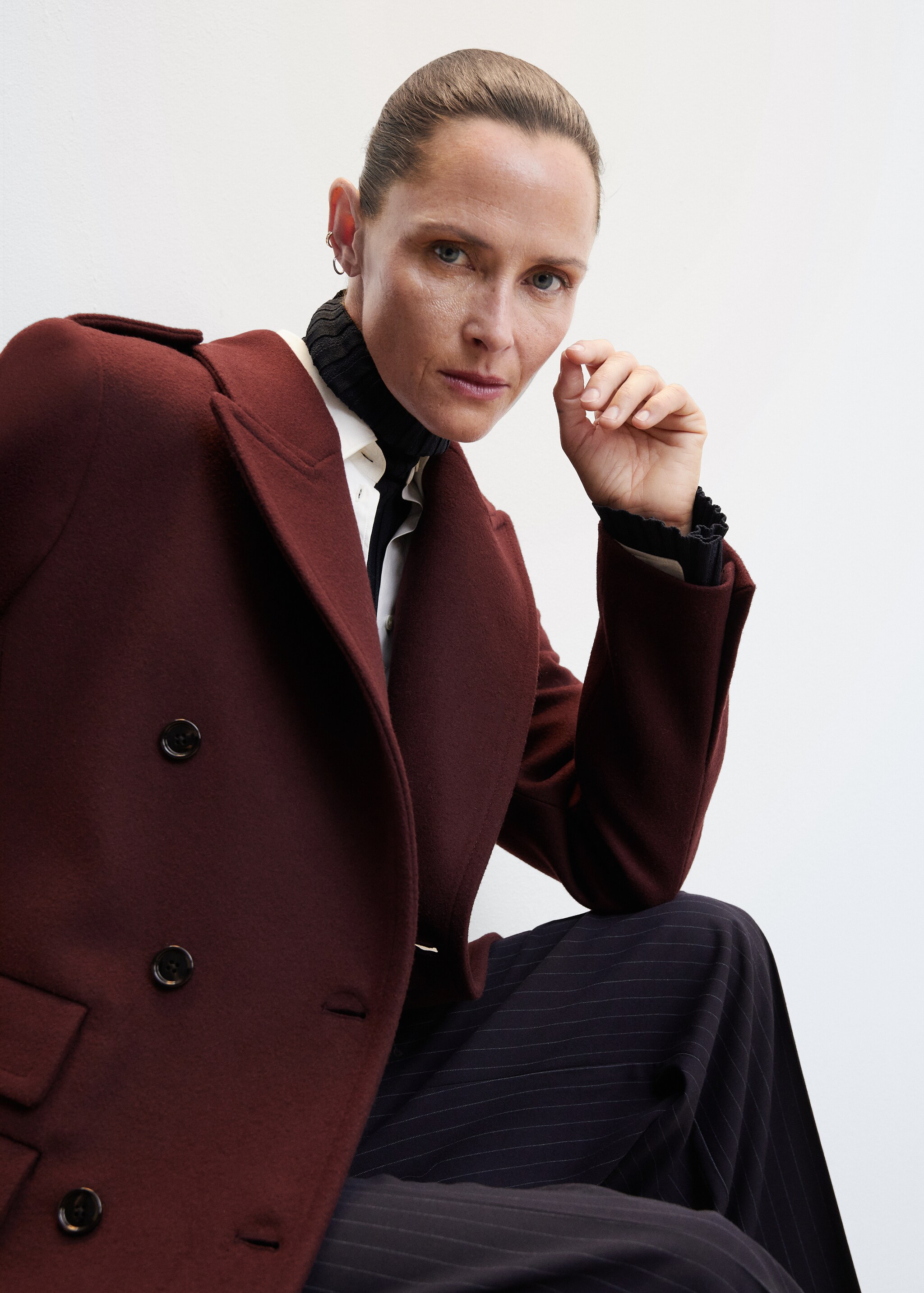 Virgin wool Tailored coat - Details of the article 4