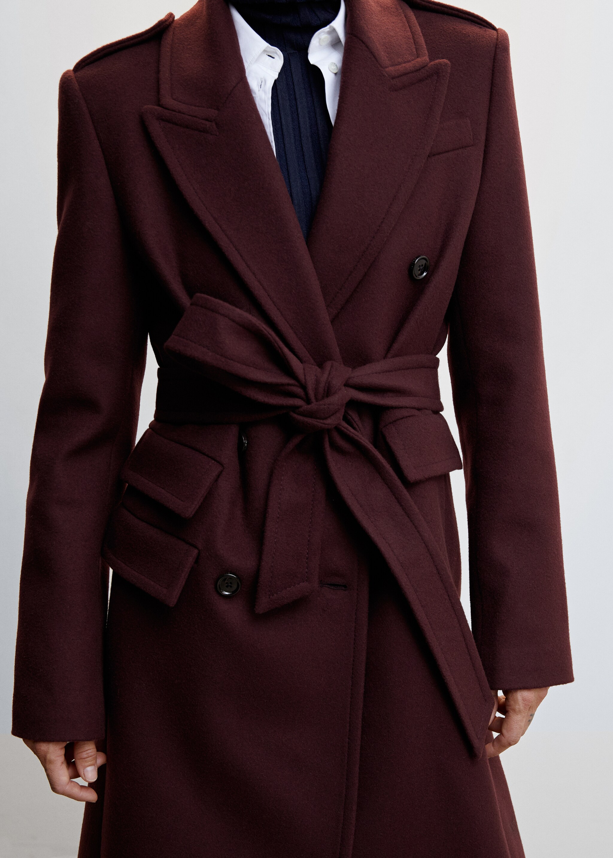 Virgin wool Tailored coat - Details of the article 6