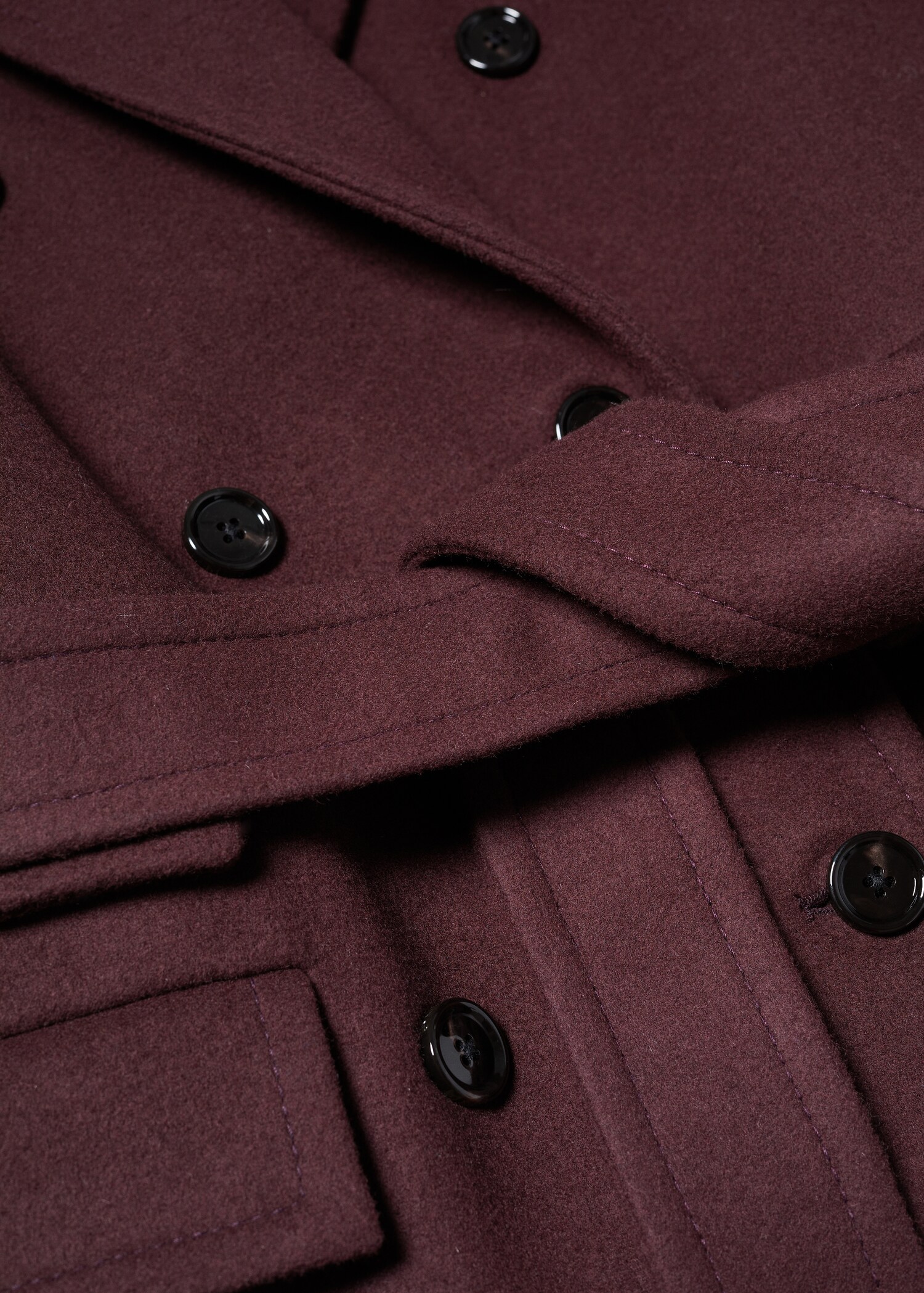 Virgin wool Tailored coat - Details of the article 8