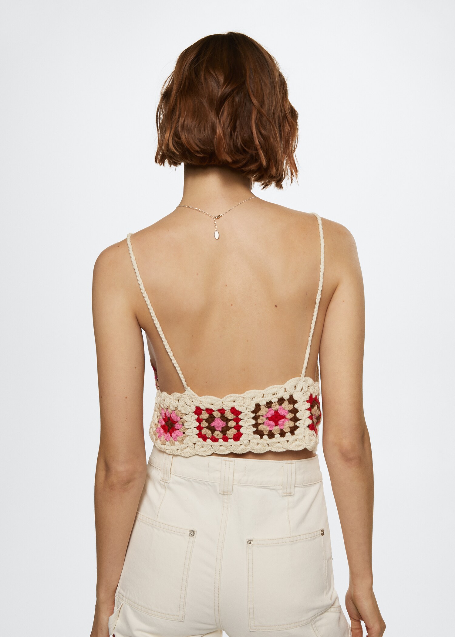 Crochet crop top - Reverse of the article