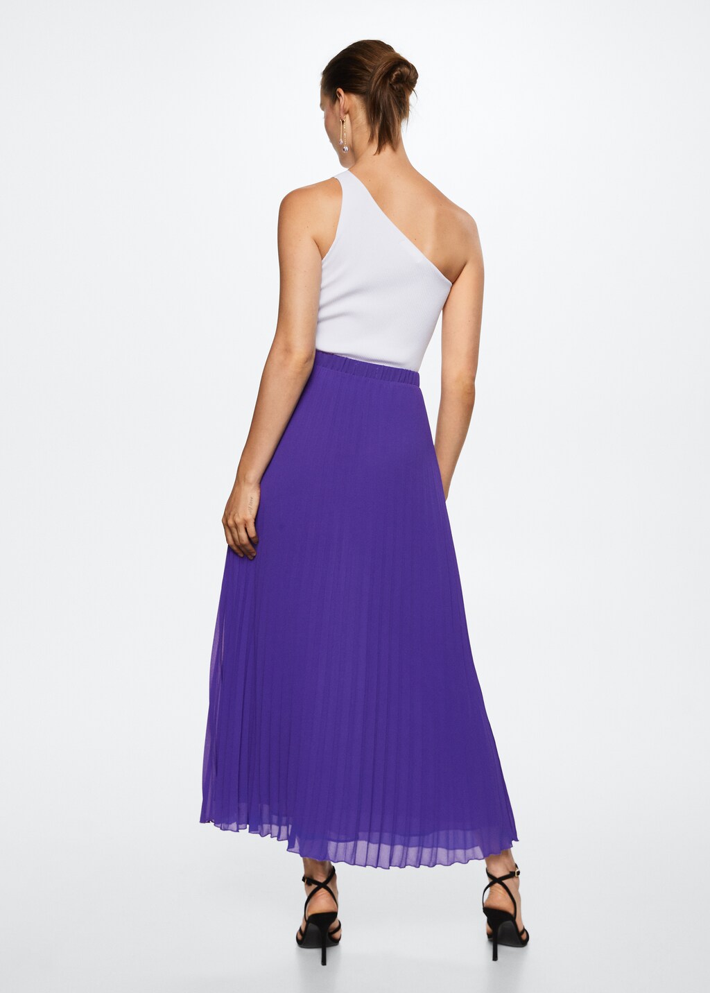 Jupe midi plissée mango sale