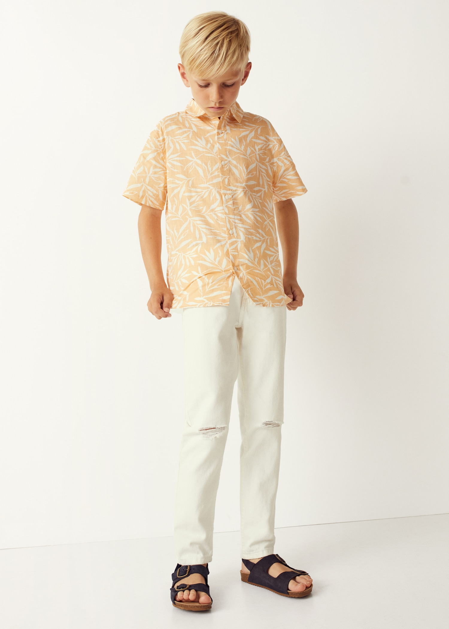 Camicia regular-fit stampa foglie - Dettaglio dell'articolo 5