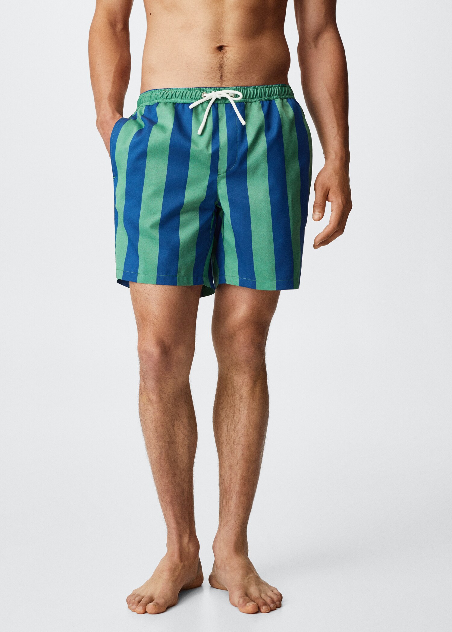Striped swimming trunks - Medium plane