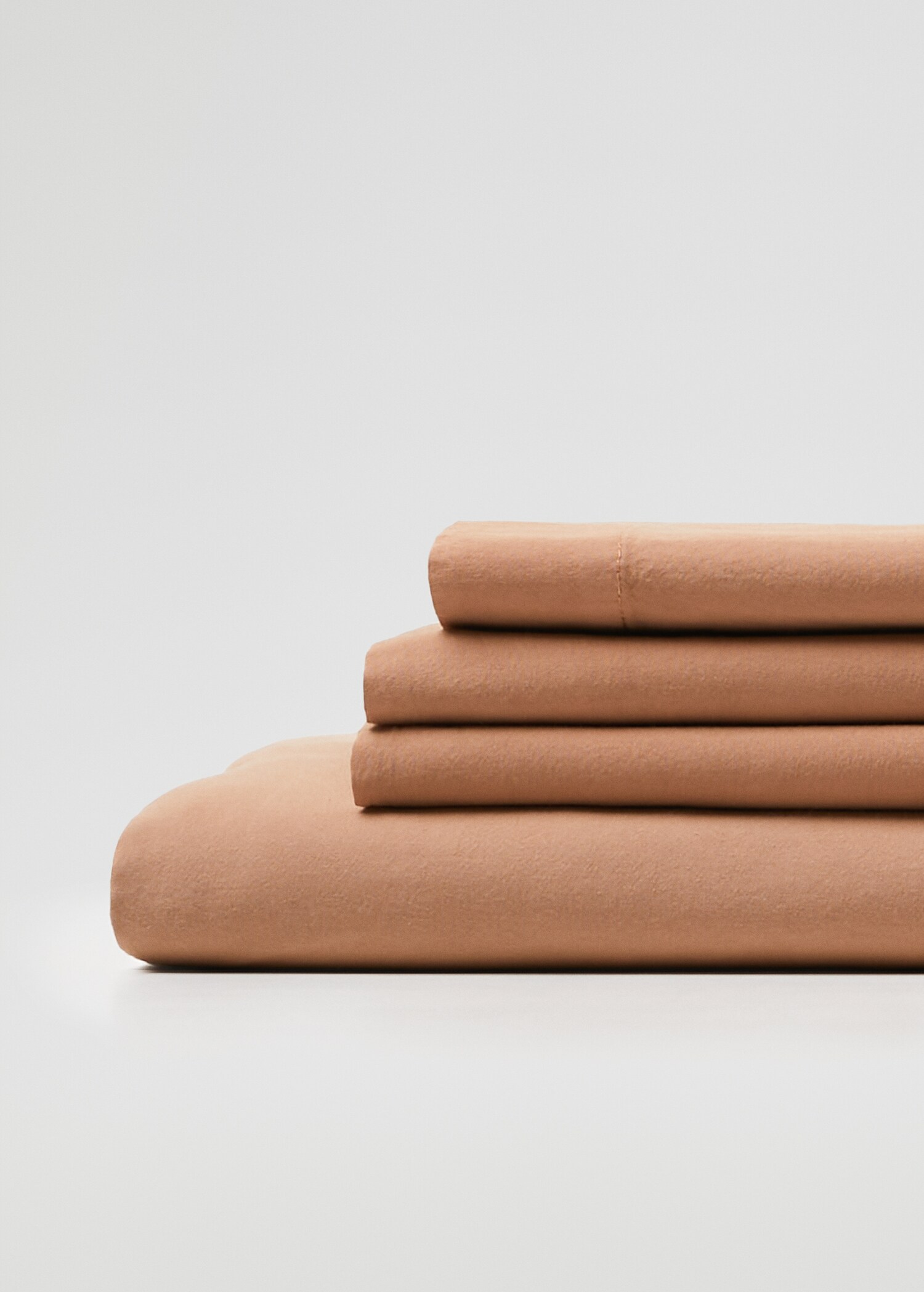 Washed cotton fitted sheet 35x79 in - Details of the article 2