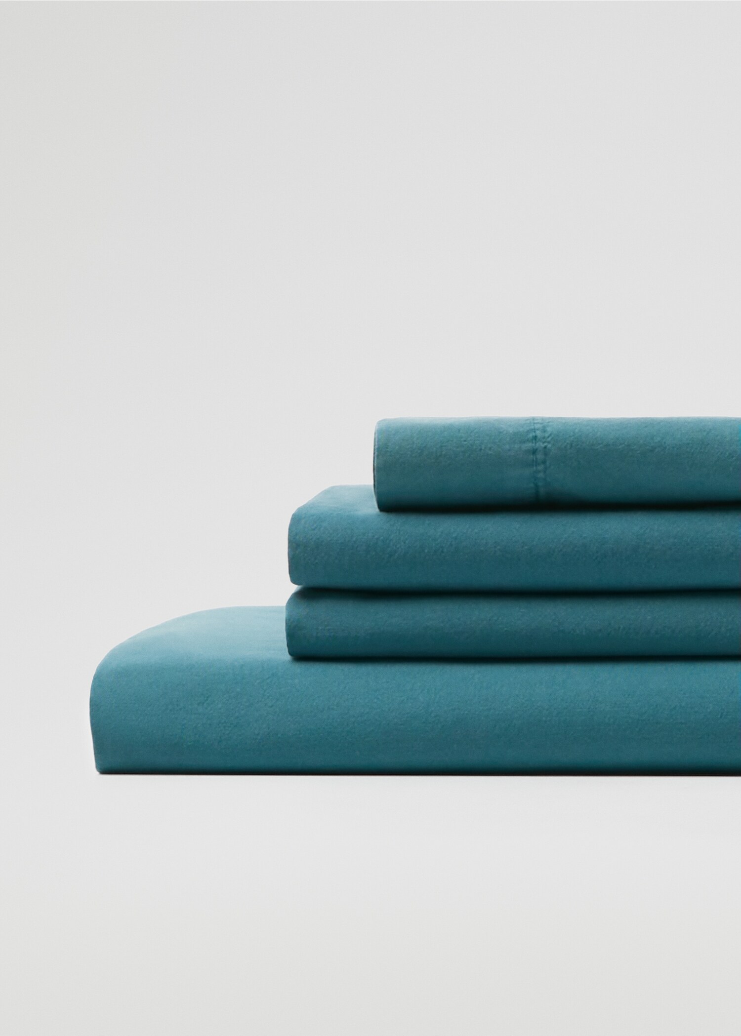Washed cotton fitted sheet 35x79 in - Details of the article 2
